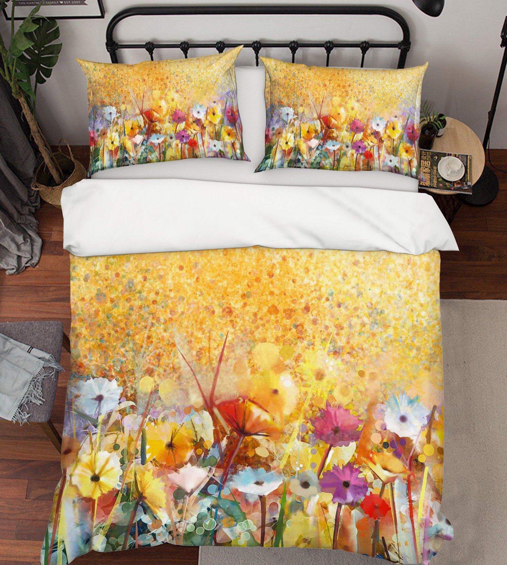 3D Painting Flower 048 Bed Pillowcases Quilt Wallpaper AJ Wallpaper