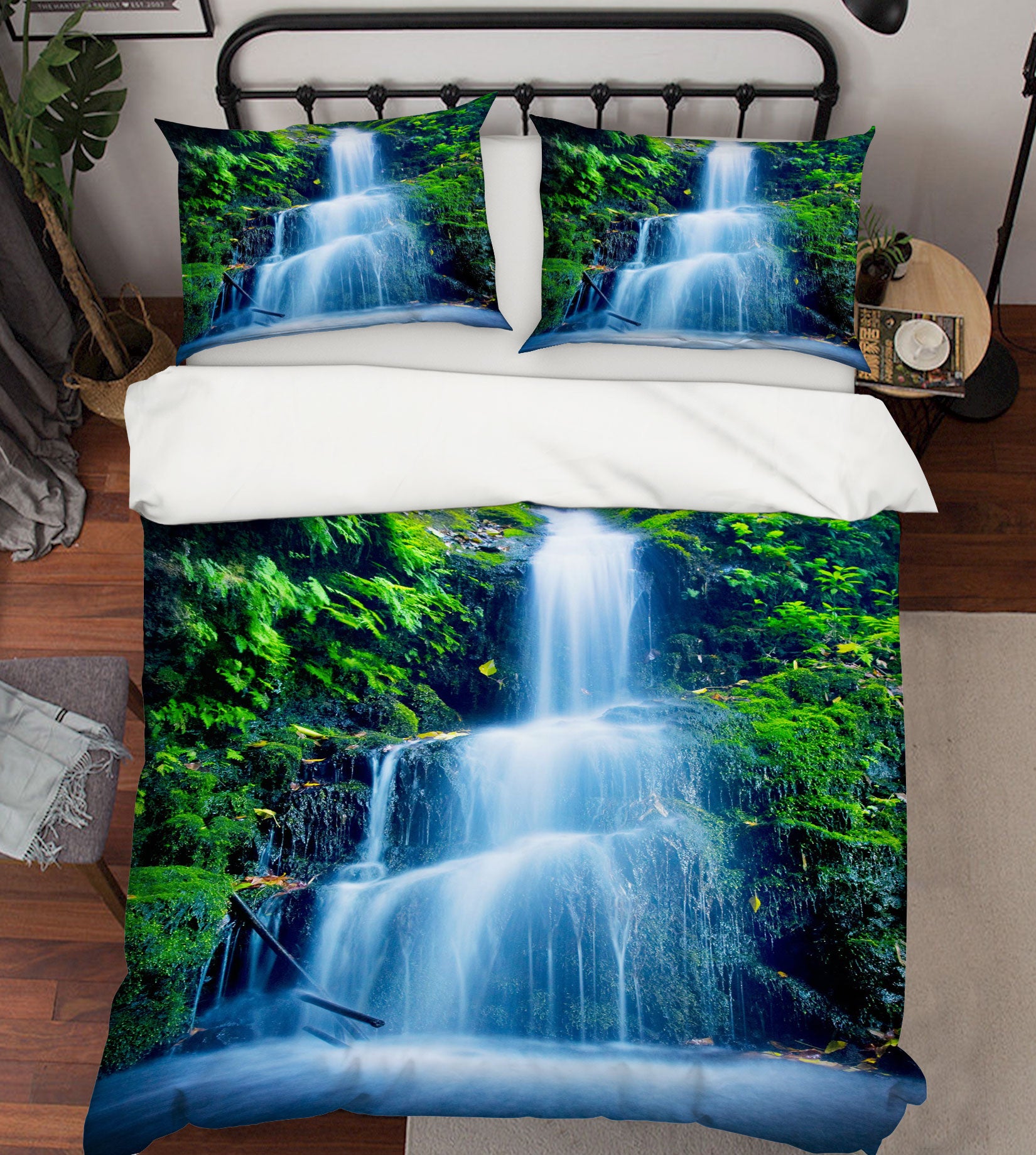 3D Waterfall 15090 Bed Pillowcases Quilt