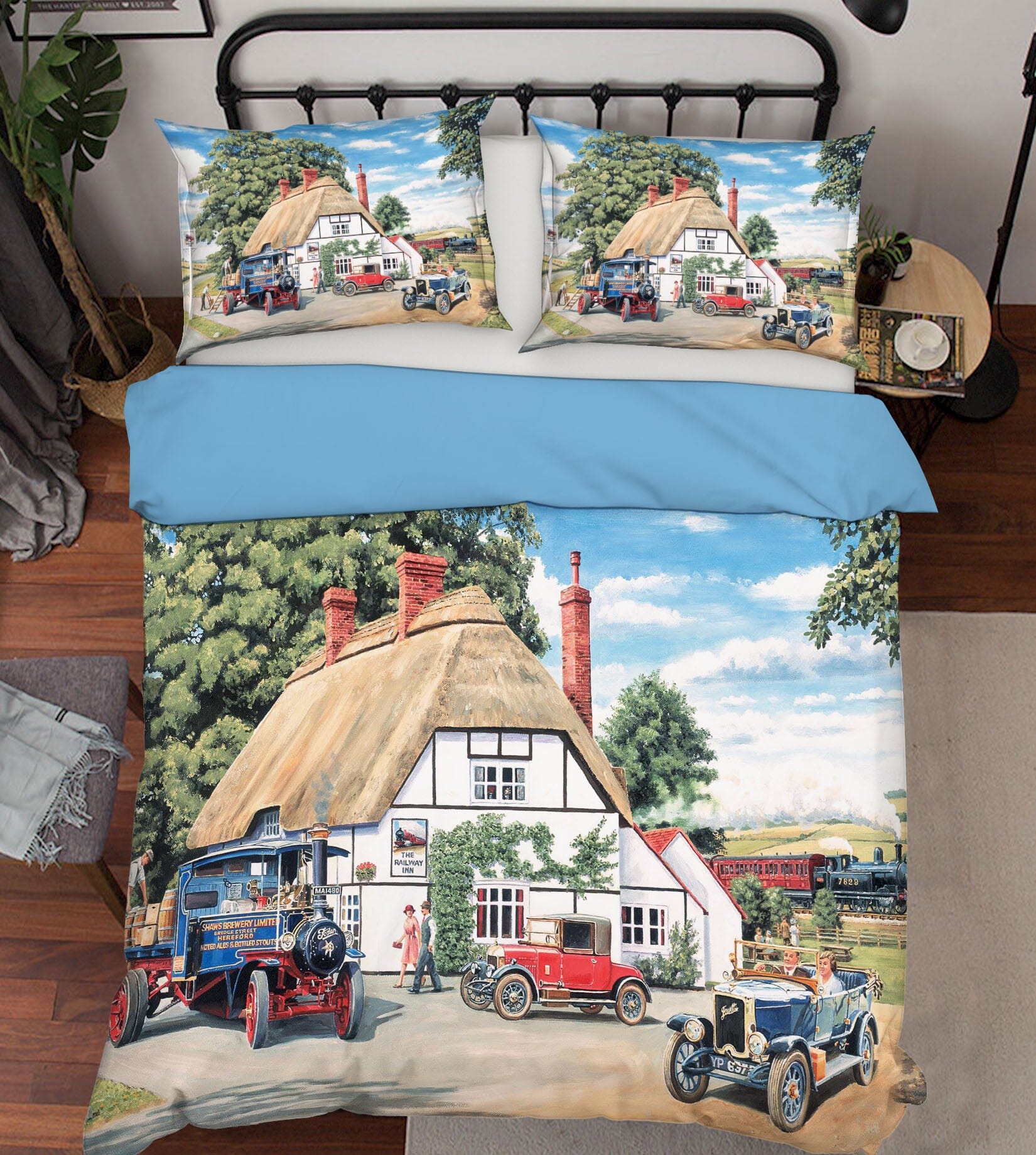 3D Delivery At The Railway Inn 2019 Trevor Mitchell bedding Bed Pillowcases Quilt Quiet Covers AJ Creativity Home