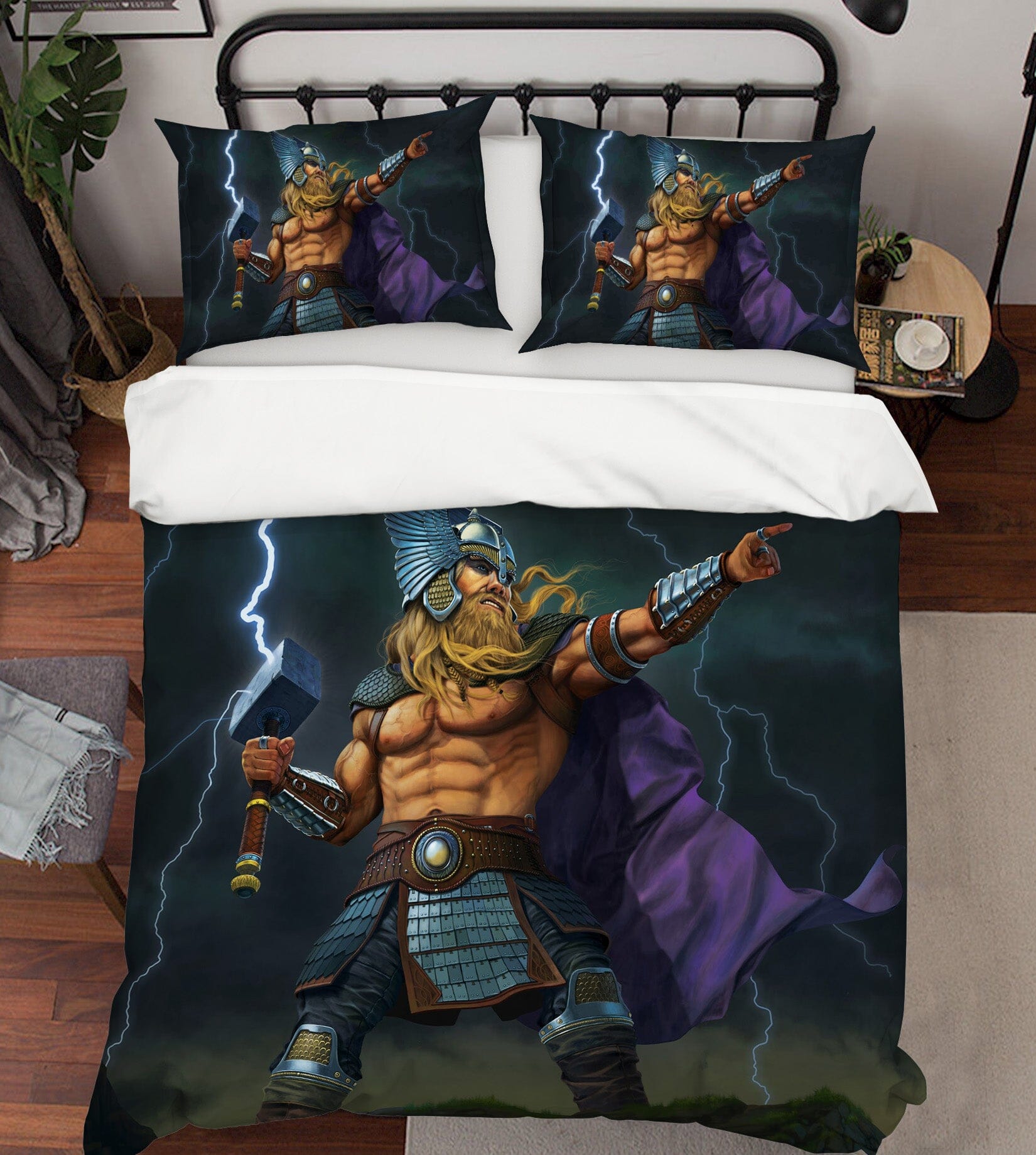 3D Thor God Of Thunder 087 Bed Pillowcases Quilt Exclusive Designer Vincent Quiet Covers AJ Creativity Home