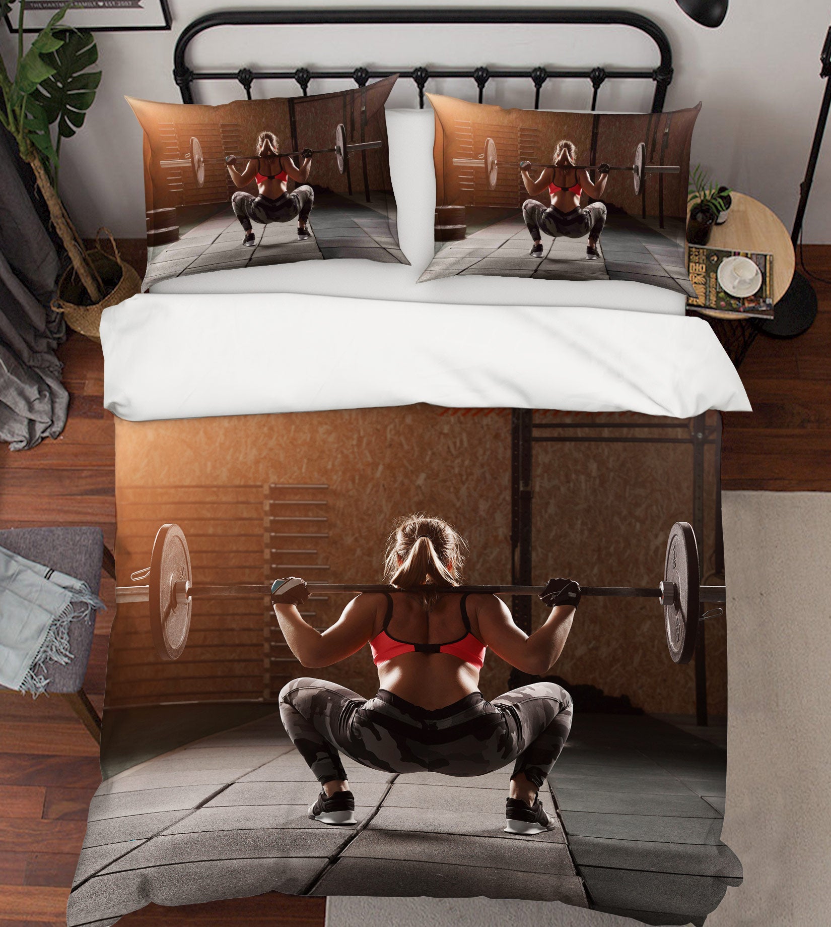 3D Weightlifting 14115 Bed Pillowcases Quilt