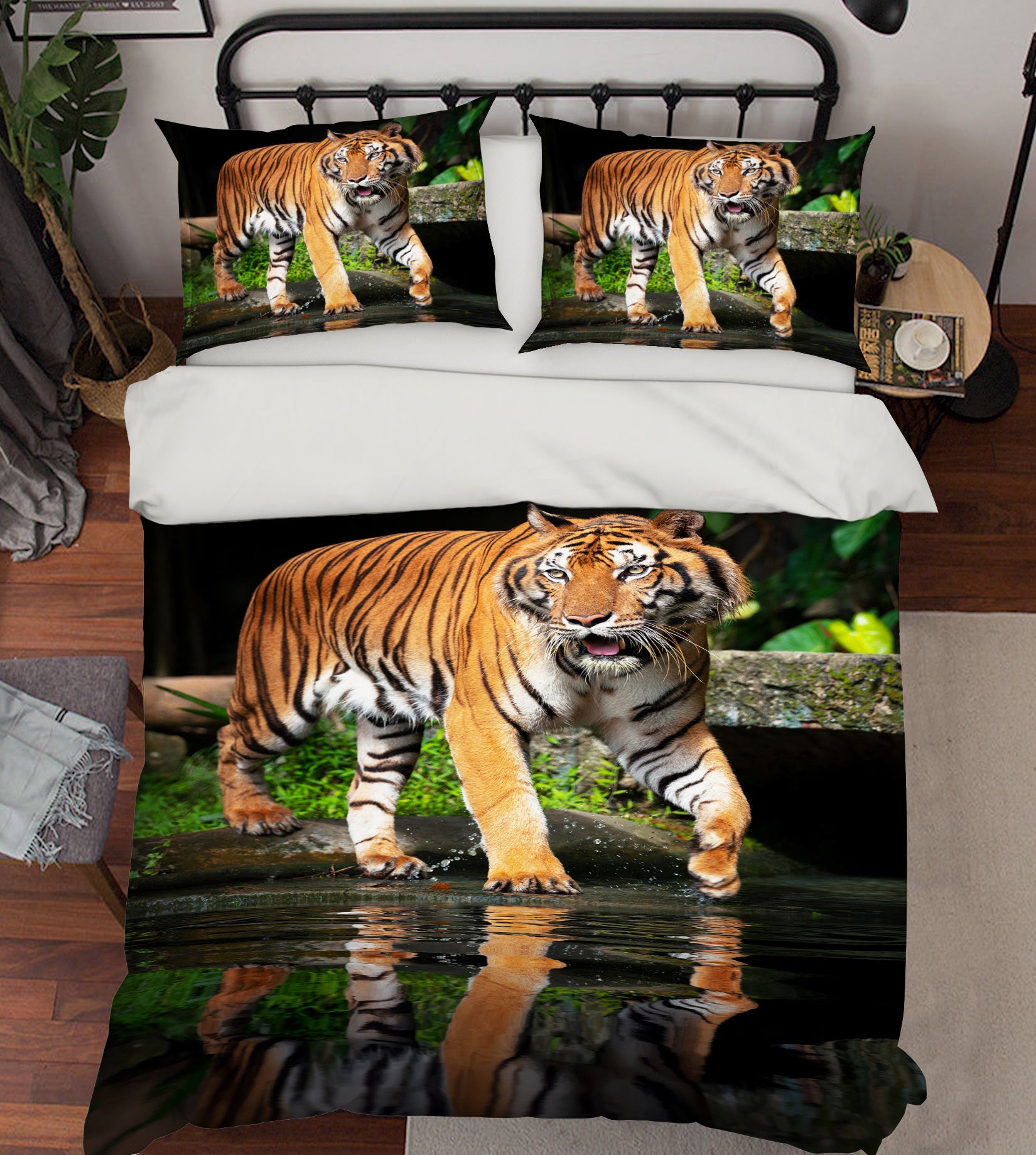 3D Tiger 59224 Bed Pillowcases Quilt