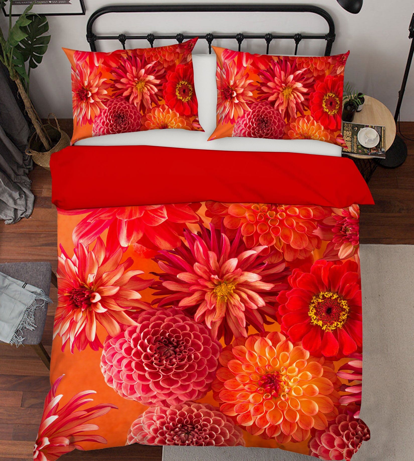 3D Bright Chrysanthemum 1026 Assaf Frank Bedding Bed Pillowcases Quilt Quiet Covers AJ Creativity Home