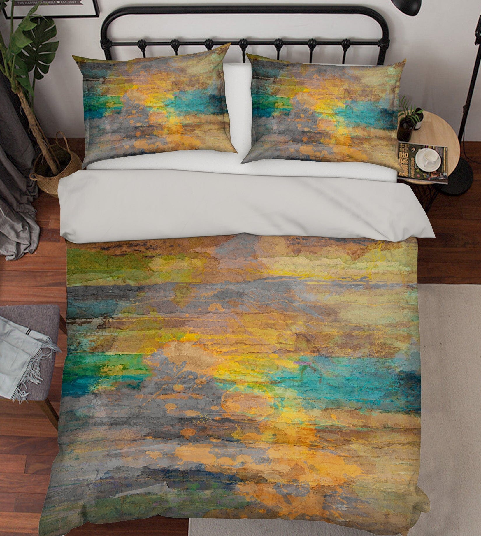 3D Yellow Painting 1029 Michael Tienhaara Bedding Bed Pillowcases Quilt Quiet Covers AJ Creativity Home