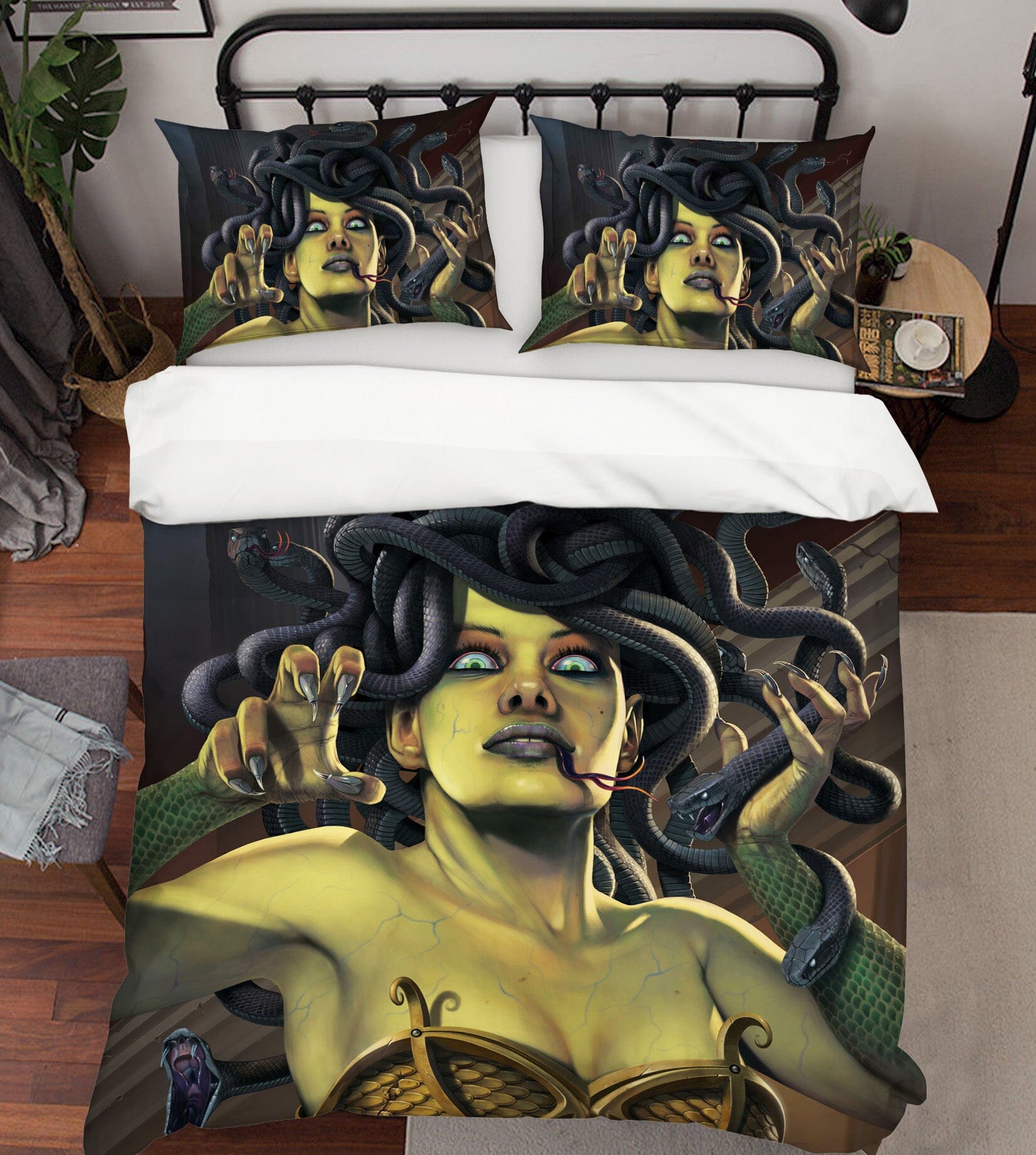 3D Medusa 059 Bed Pillowcases Quilt Exclusive Designer Vincent Quiet Covers AJ Creativity Home