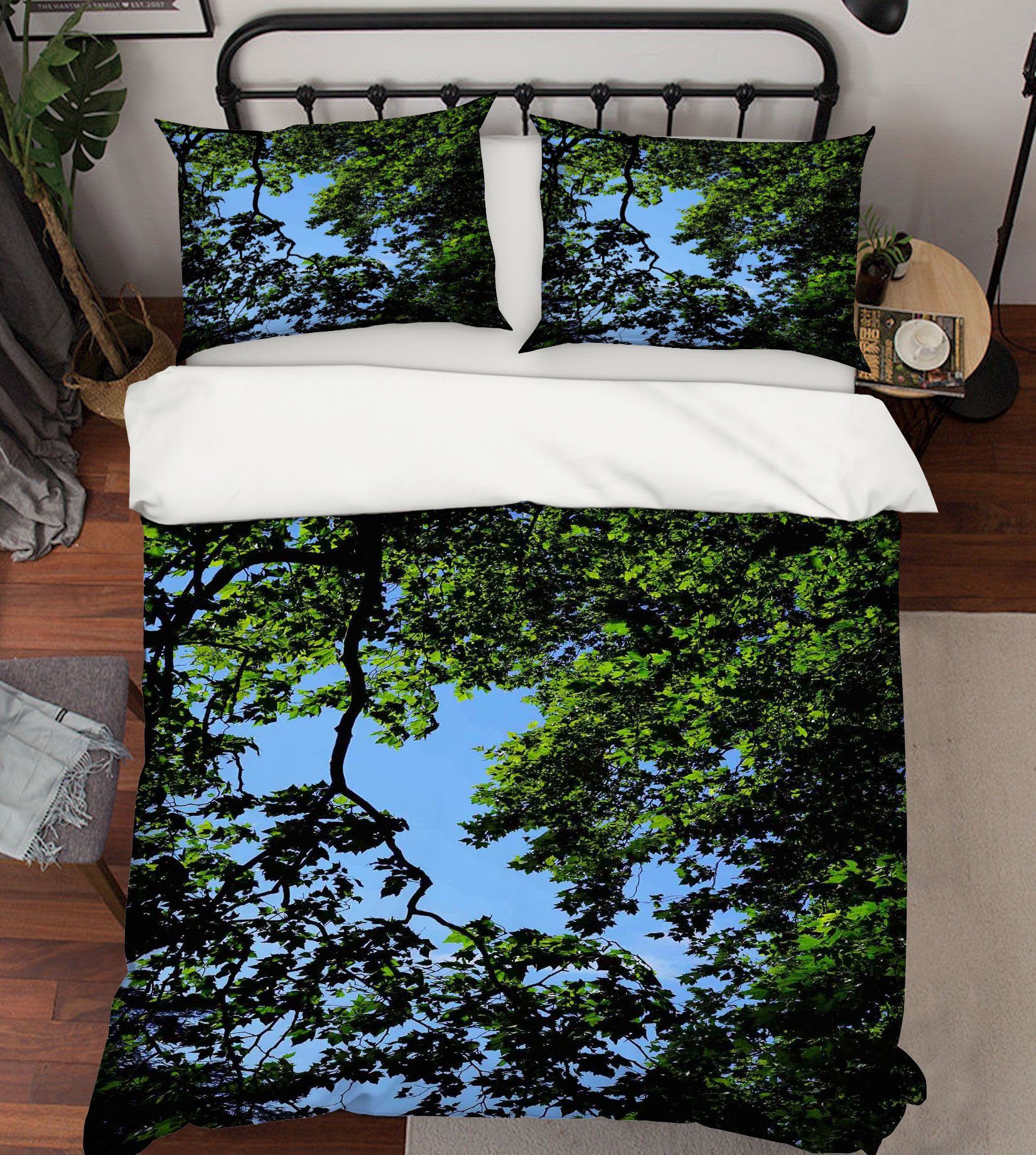 3D Green Shaded Woods 157 Bed Pillowcases Quilt Wallpaper AJ Wallpaper