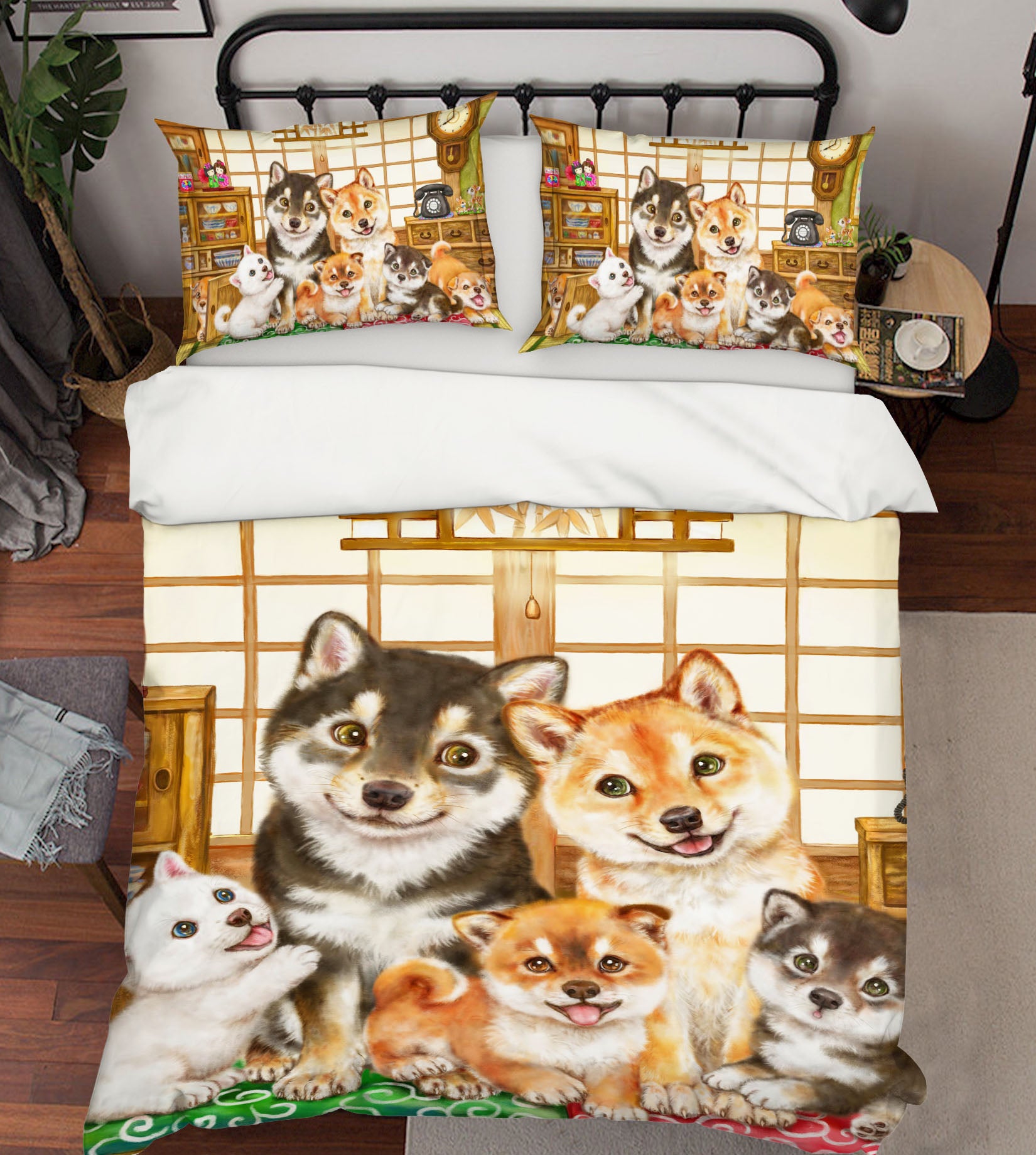 3D Cute Dog 5964 Kayomi Harai Bedding Bed Pillowcases Quilt Cover Duvet Cover