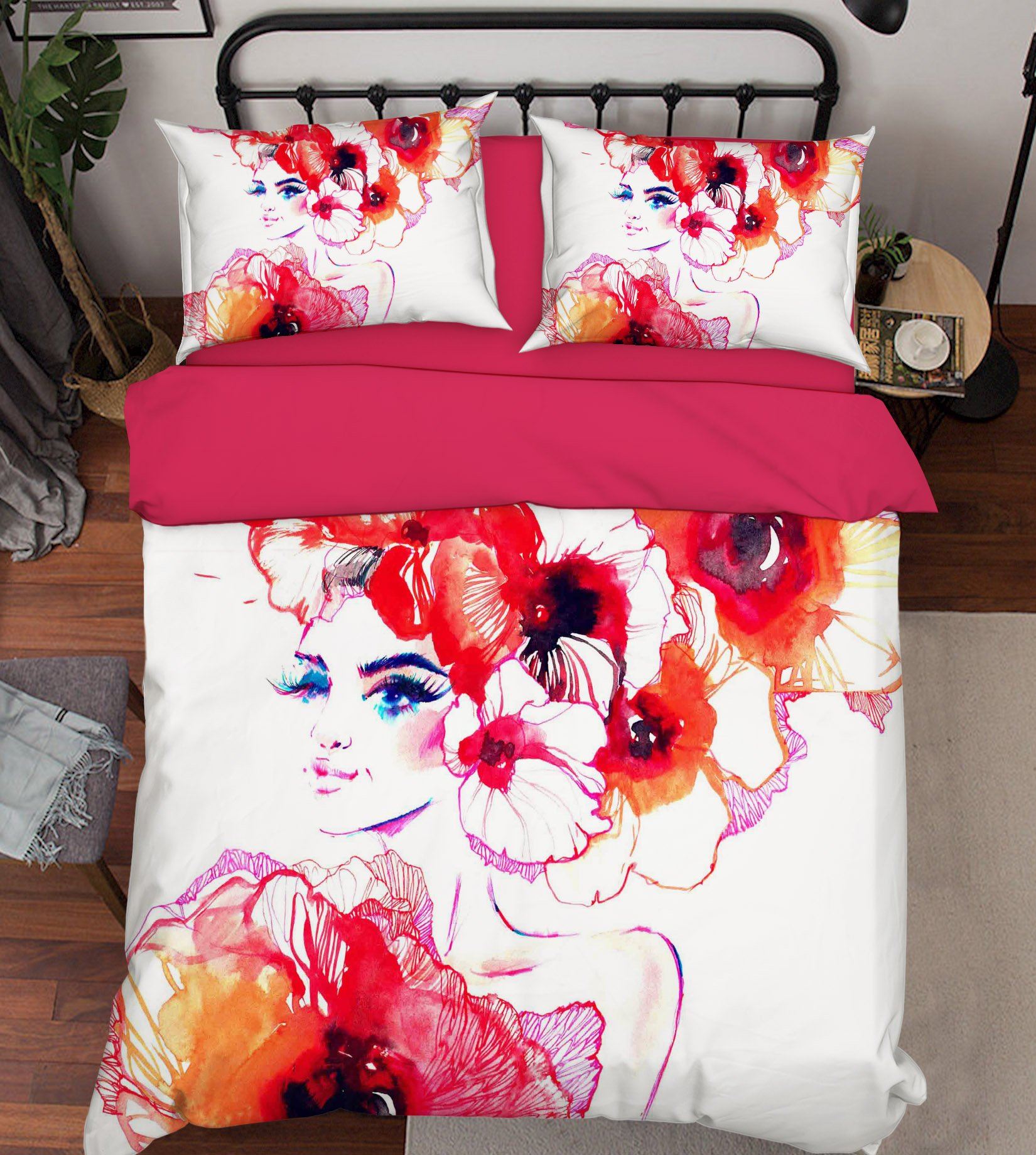 3D Graffiti Modern Woman 287 Bed Pillowcases Quilt Wallpaper AJ Wallpaper