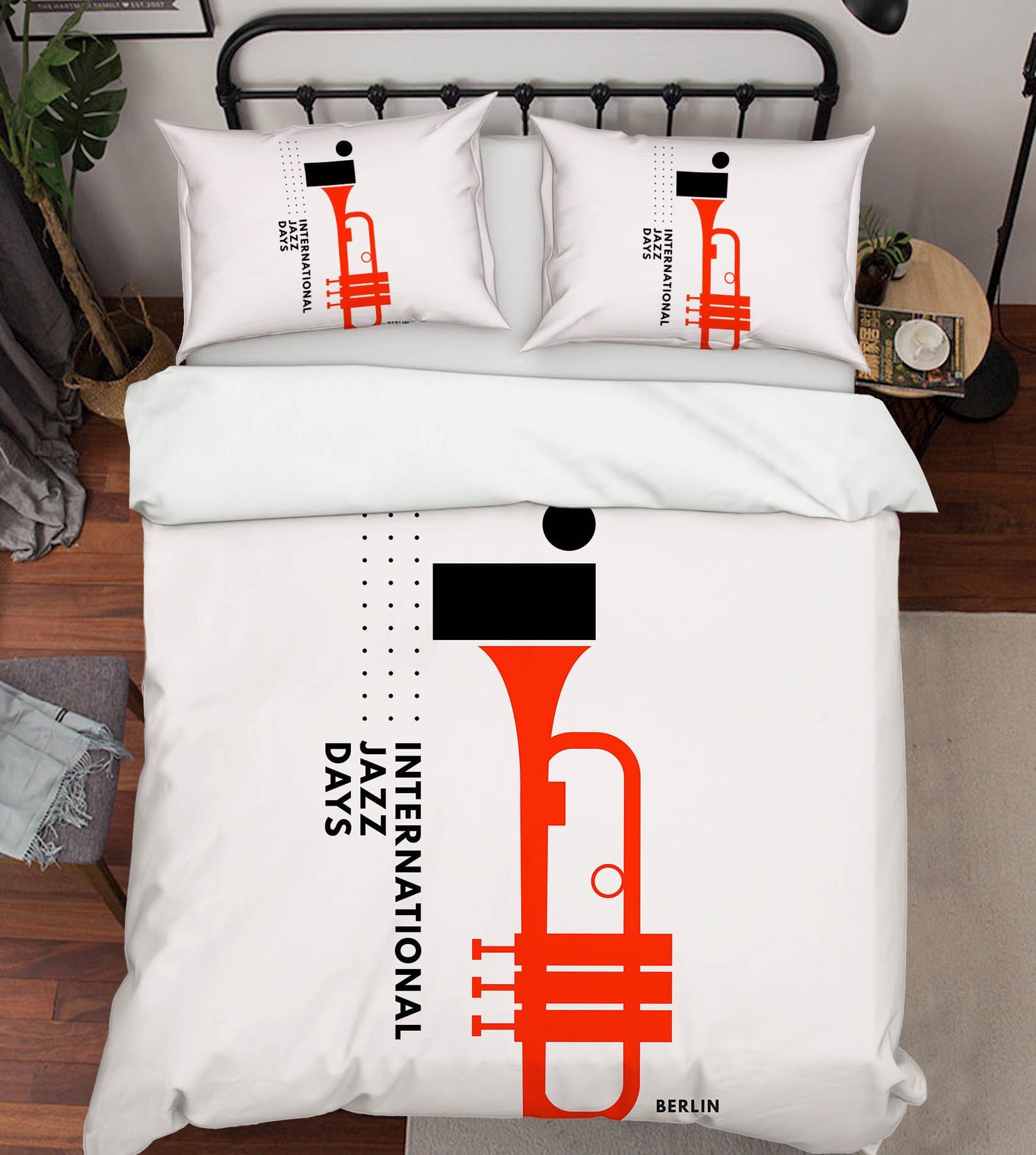 3D Trumpet Pattern 157 Boris Draschoff Bedding Bed Pillowcases Quilt Quiet Covers AJ Creativity Home