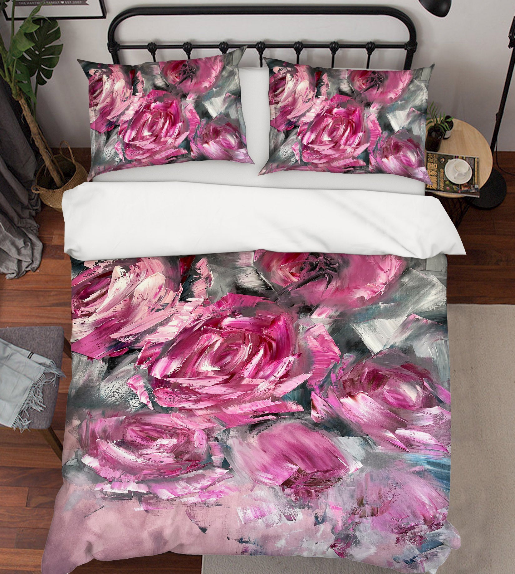3D Purple Rose 3803 Skromova Marina Bedding Bed Pillowcases Quilt Cover Duvet Cover