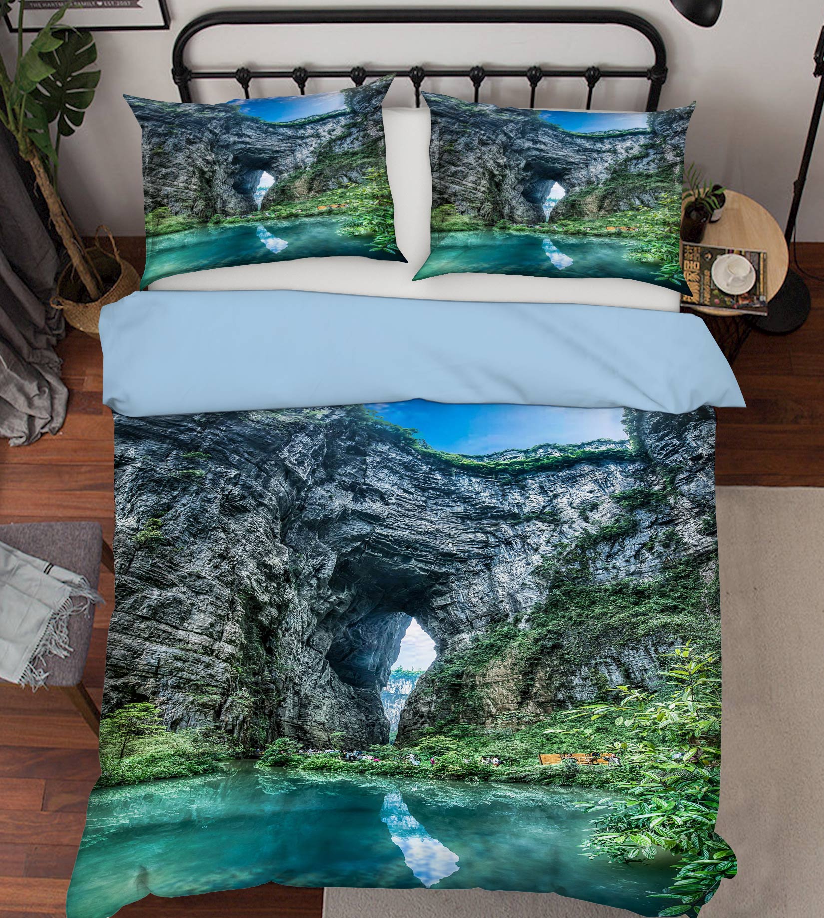 3D Cave 16129 Bed Pillowcases Quilt
