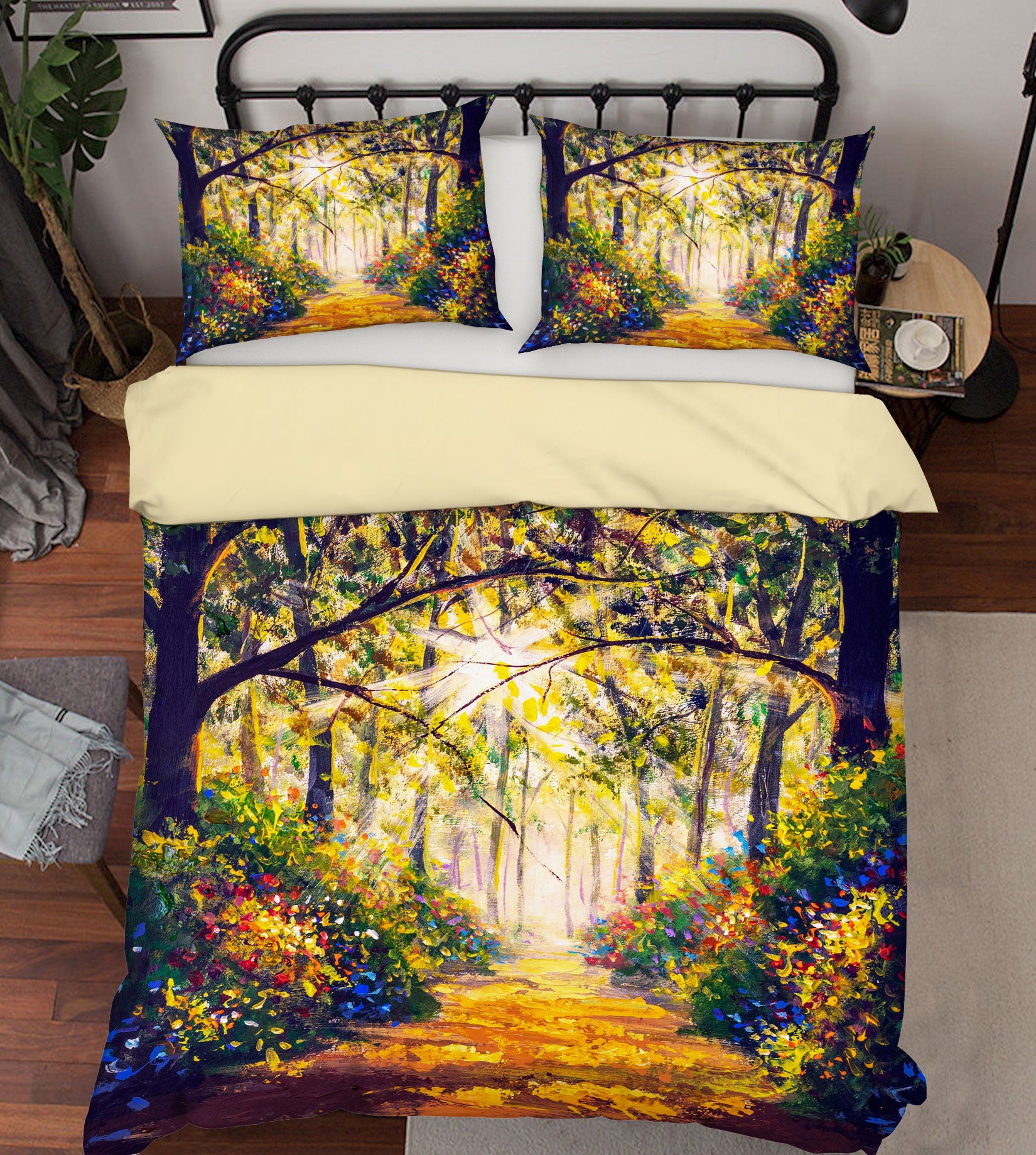 3D Woods Trail 15182 Bed Pillowcases Quilt