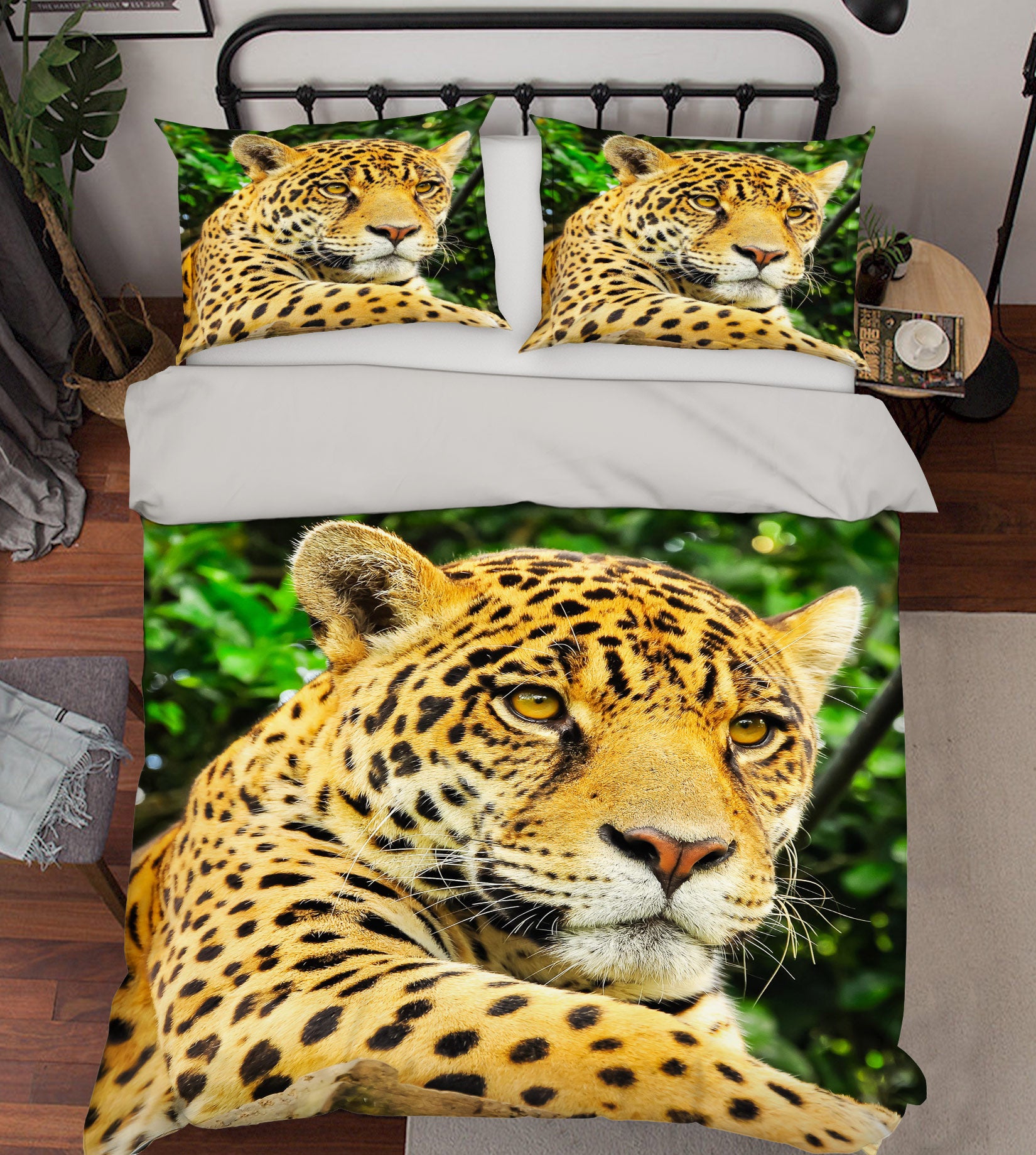3D Leopard 59226 Bed Pillowcases Quilt