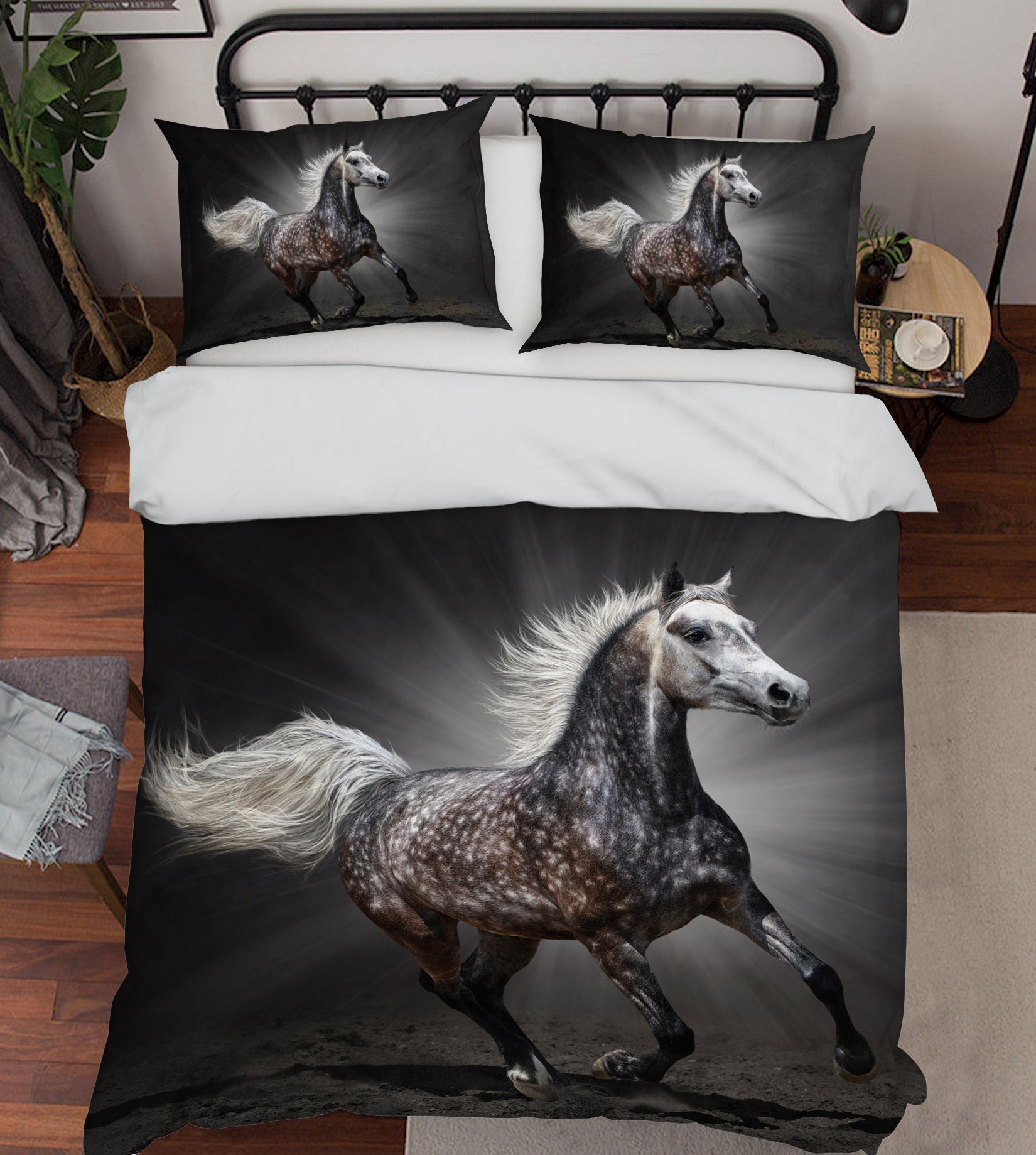 3D Horse 12207 Bed Pillowcases Quilt
