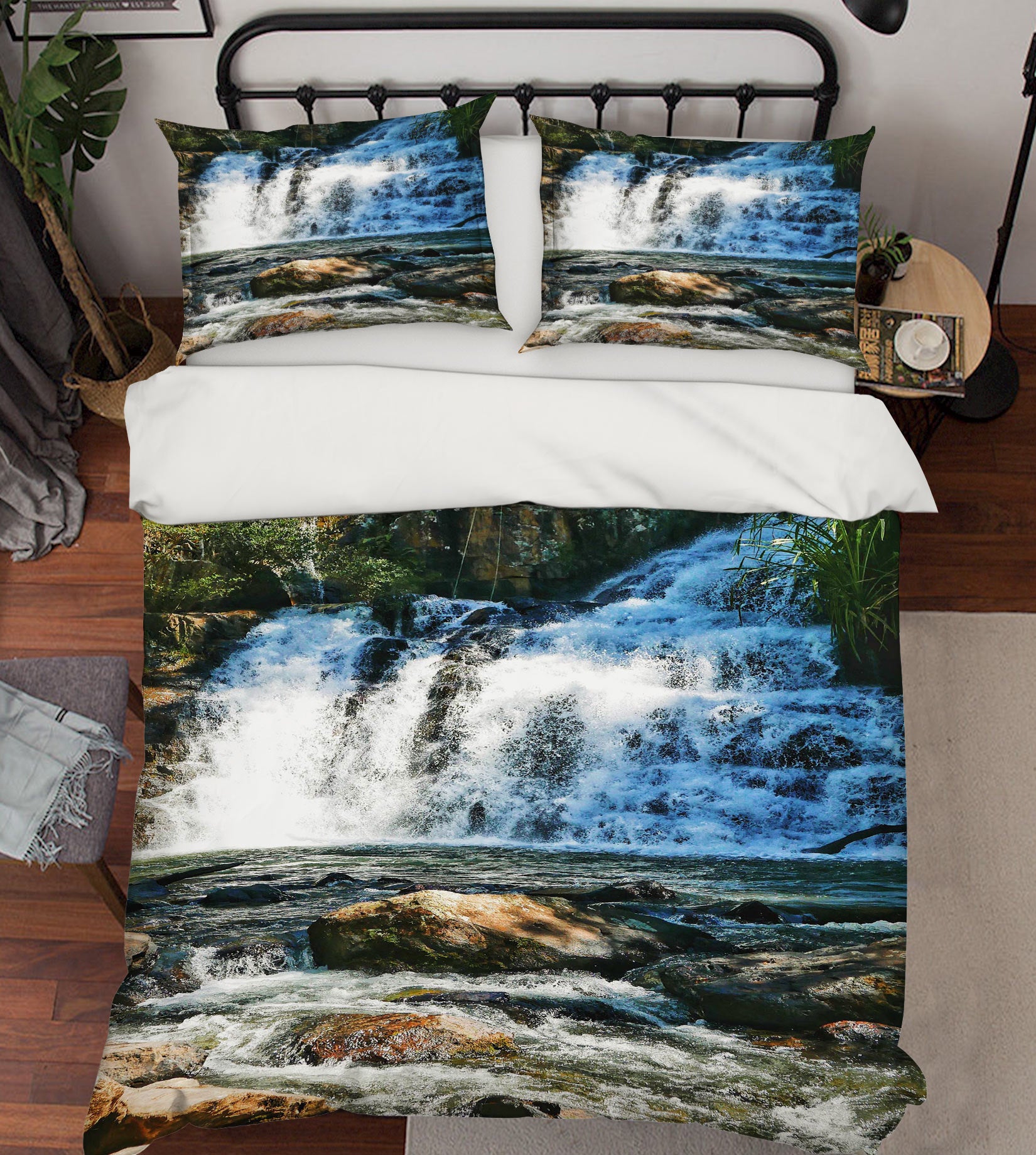 3D Waterfall 16160 Bed Pillowcases Quilt