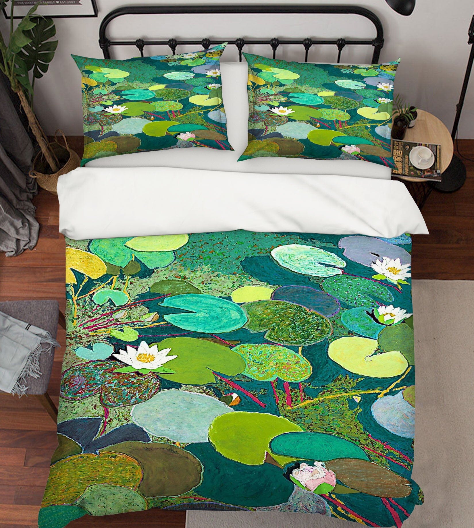 3D Lazy Pond 1108 Allan P. Friedlander Bedding Bed Pillowcases Quilt Quiet Covers AJ Creativity Home