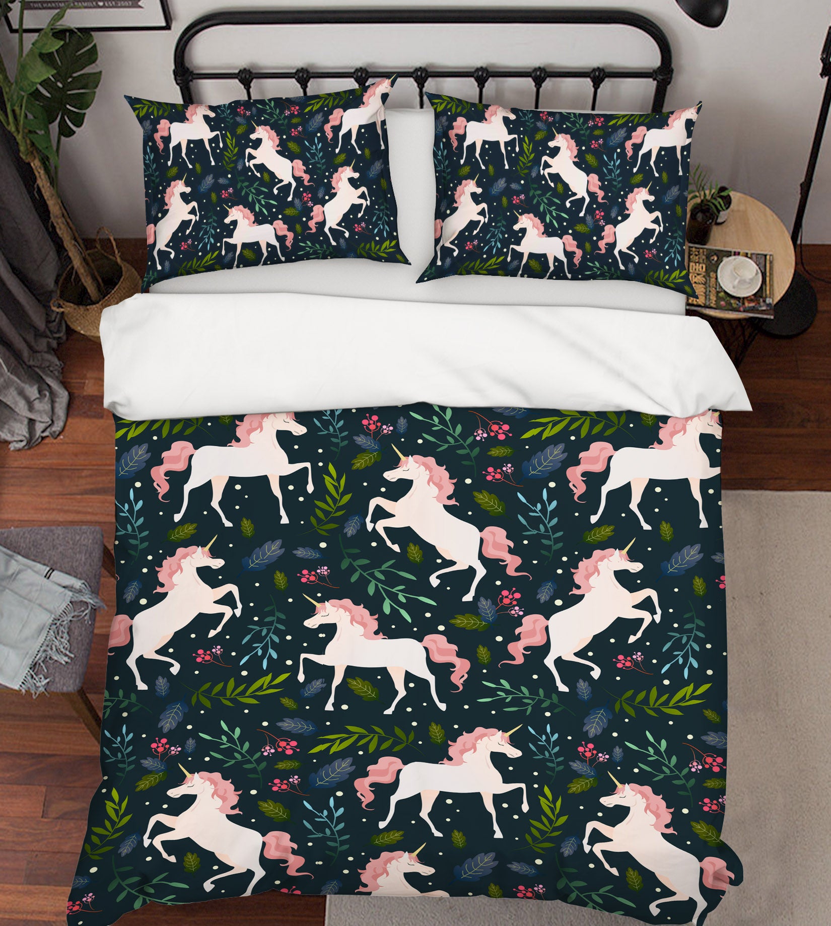 3D Unicorn 60258 Bed Pillowcases Quilt