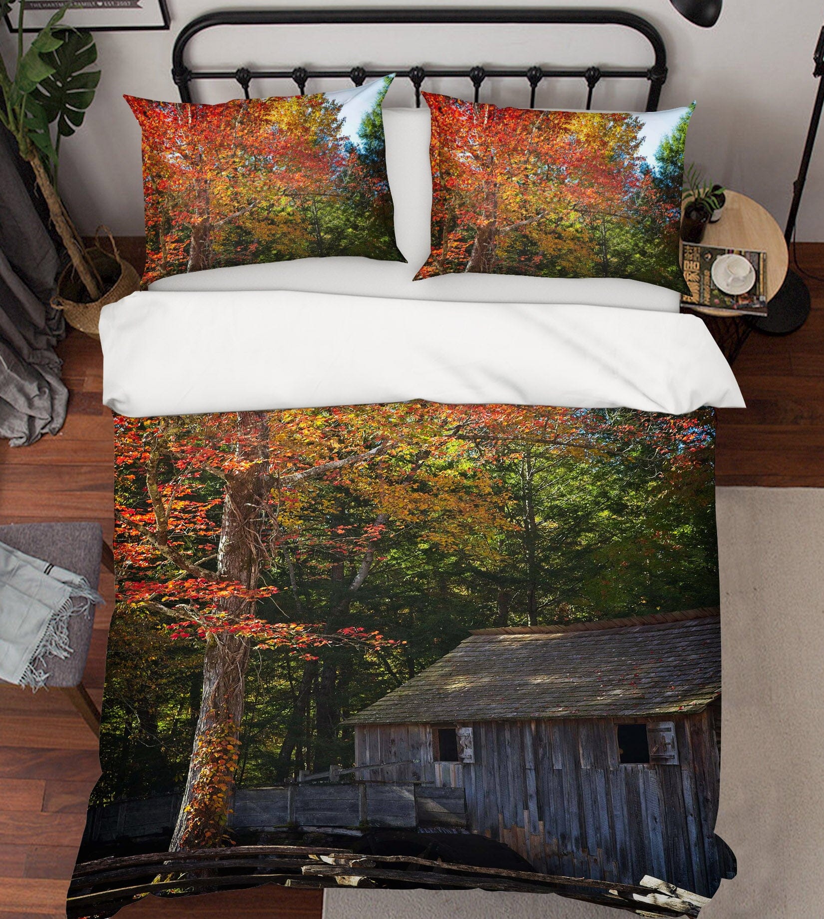 3D Sunny Cottage 2102 Kathy Barefield Bedding Bed Pillowcases Quilt Quiet Covers AJ Creativity Home