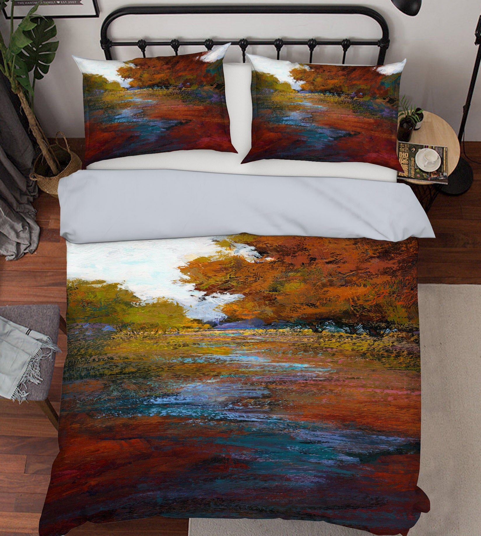 3D Tree Pattern 1044 Michael Tienhaara Bedding Bed Pillowcases Quilt Quiet Covers AJ Creativity Home