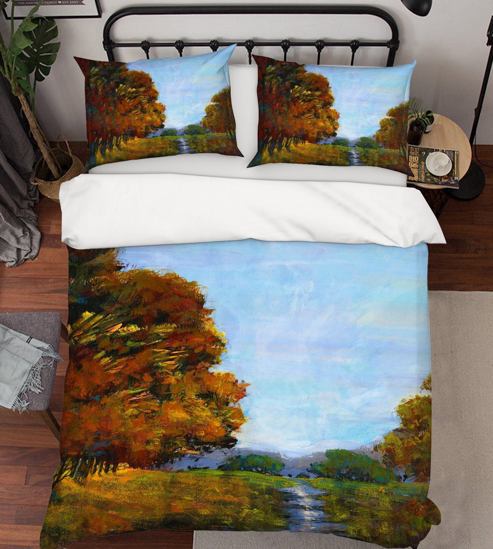 3D Lush Tree River 1017 Michael Tienhaara Bedding Bed Pillowcases Quilt Quiet Covers AJ Creativity Home