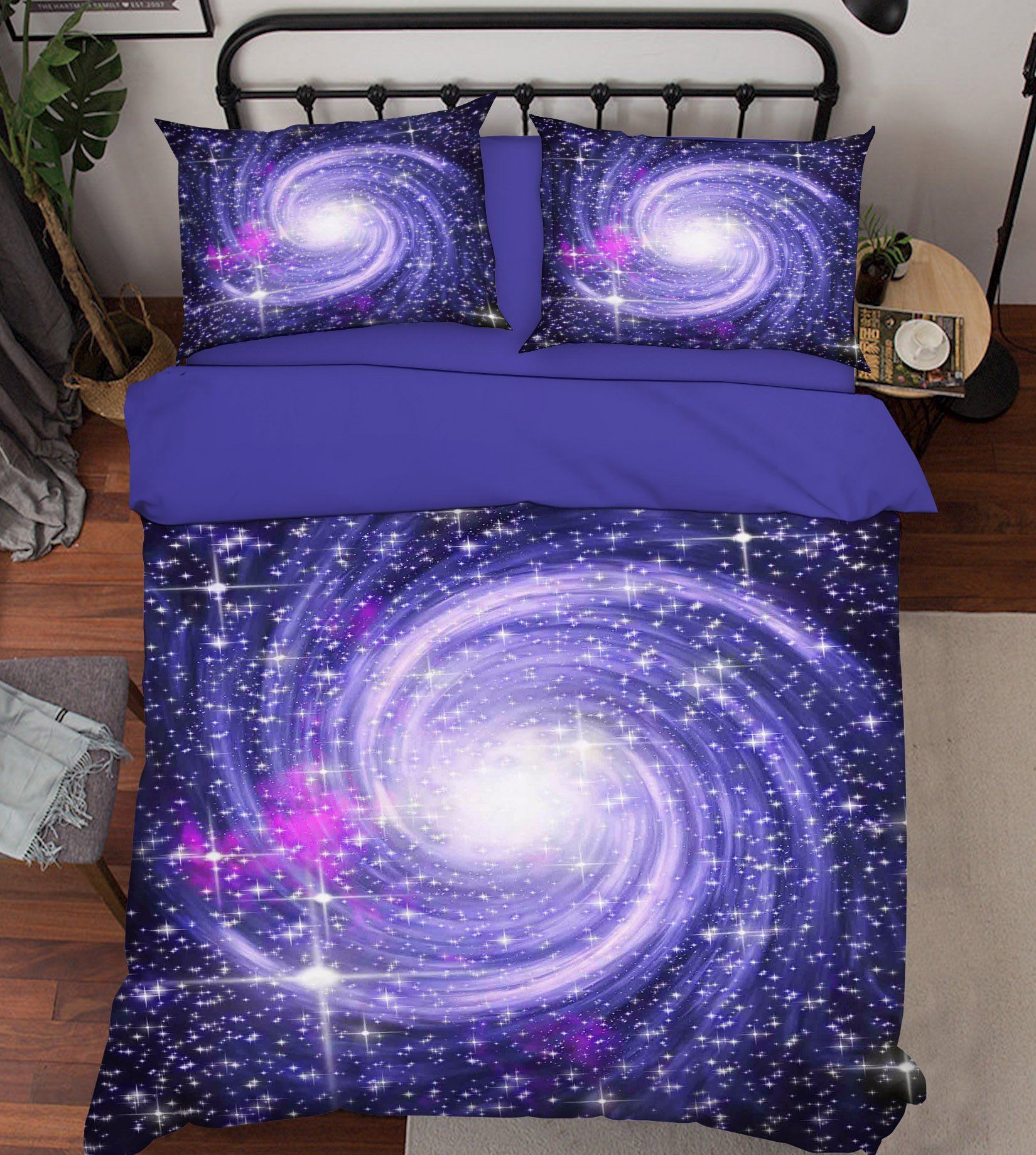 3D Rotating Nebula Stars 352 Bed Pillowcases Quilt Wallpaper AJ Wallpaper