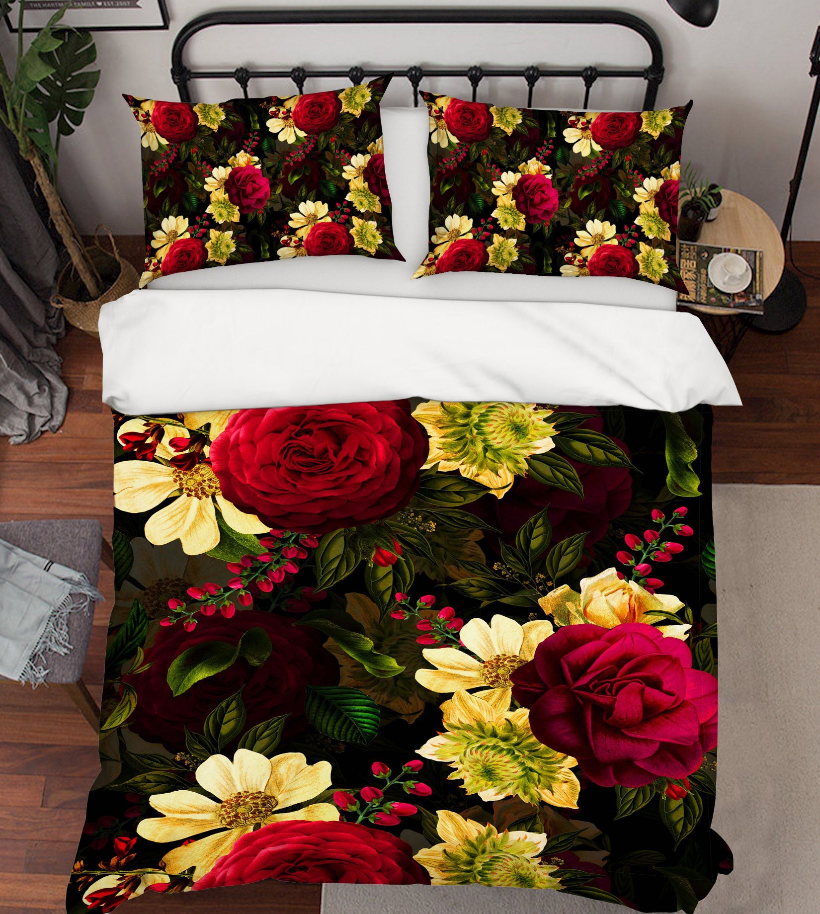 3D Planting Red Roses 104 Uta Naumann Bedding Bed Pillowcases Quilt