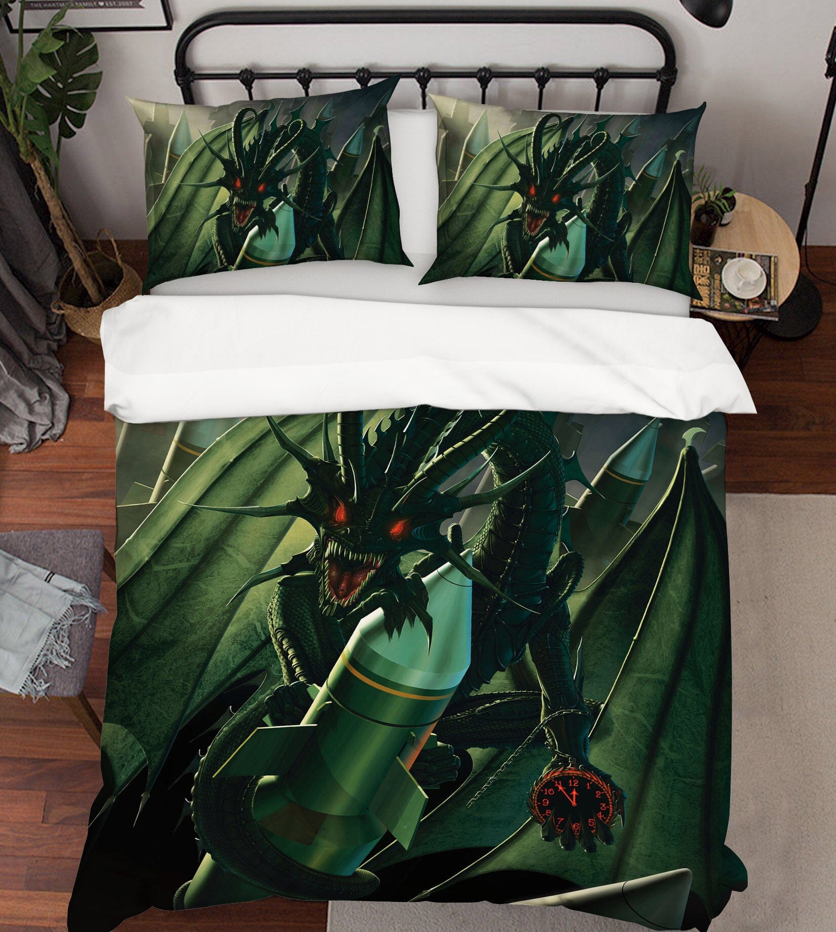 3D Doom Dragon 040 Bed Pillowcases Quilt Exclusive Designer Vincent Quiet Covers AJ Creativity Home