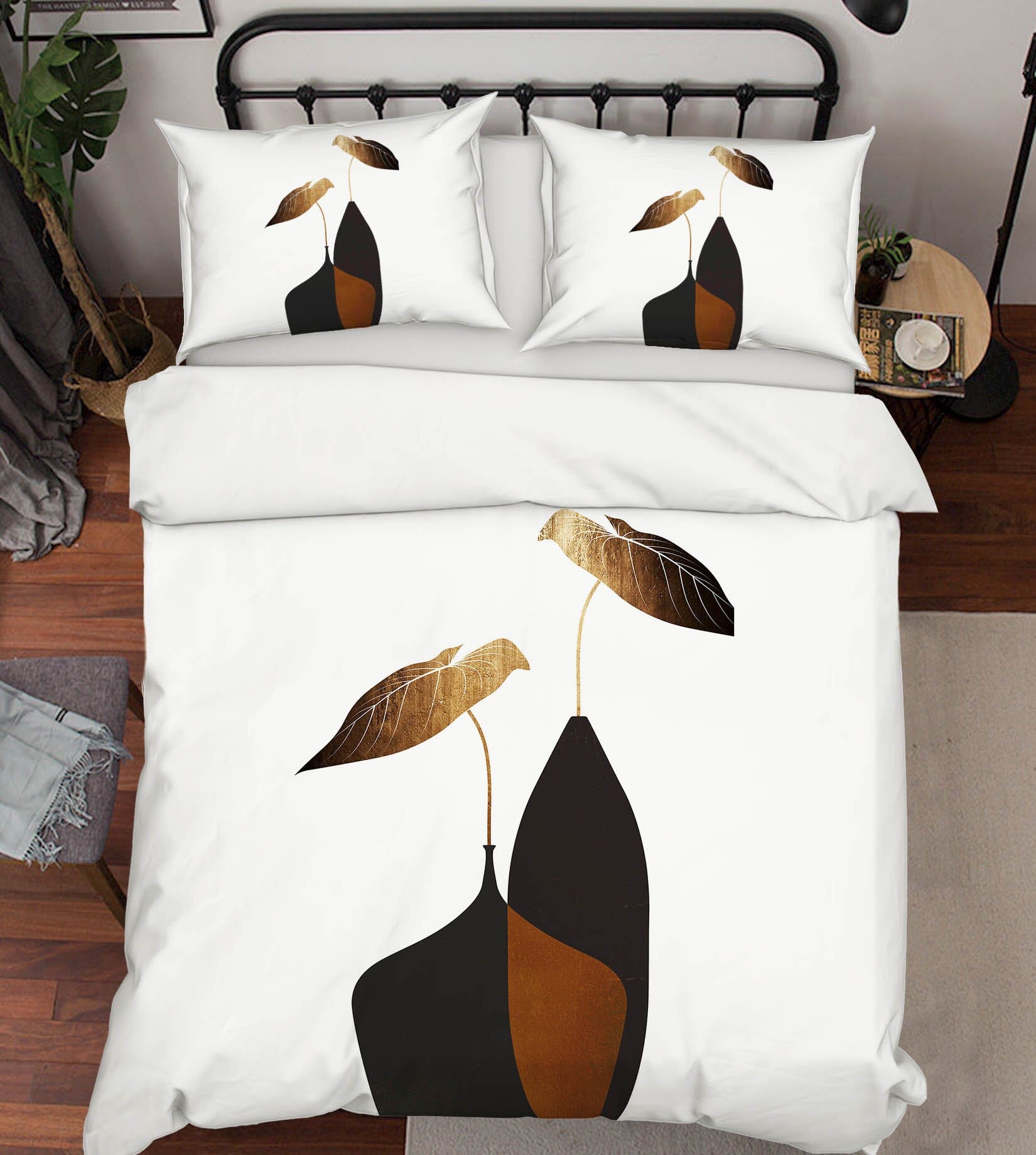 3D Sunshine Leaf 208 Boris Draschoff Bedding Bed Pillowcases Quilt Quiet Covers AJ Creativity Home