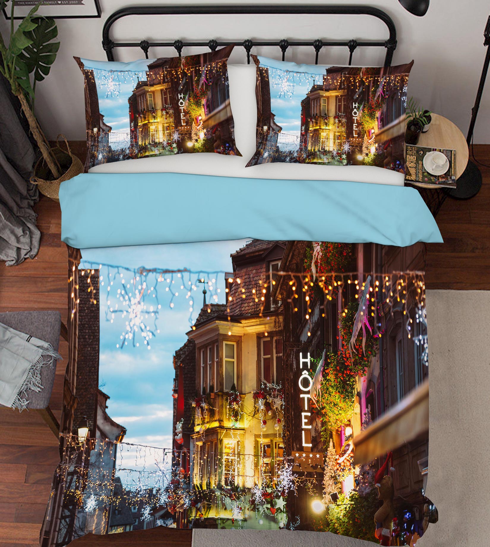 3D House 50036 Christmas Quilt Duvet Cover Xmas Bed Pillowcases