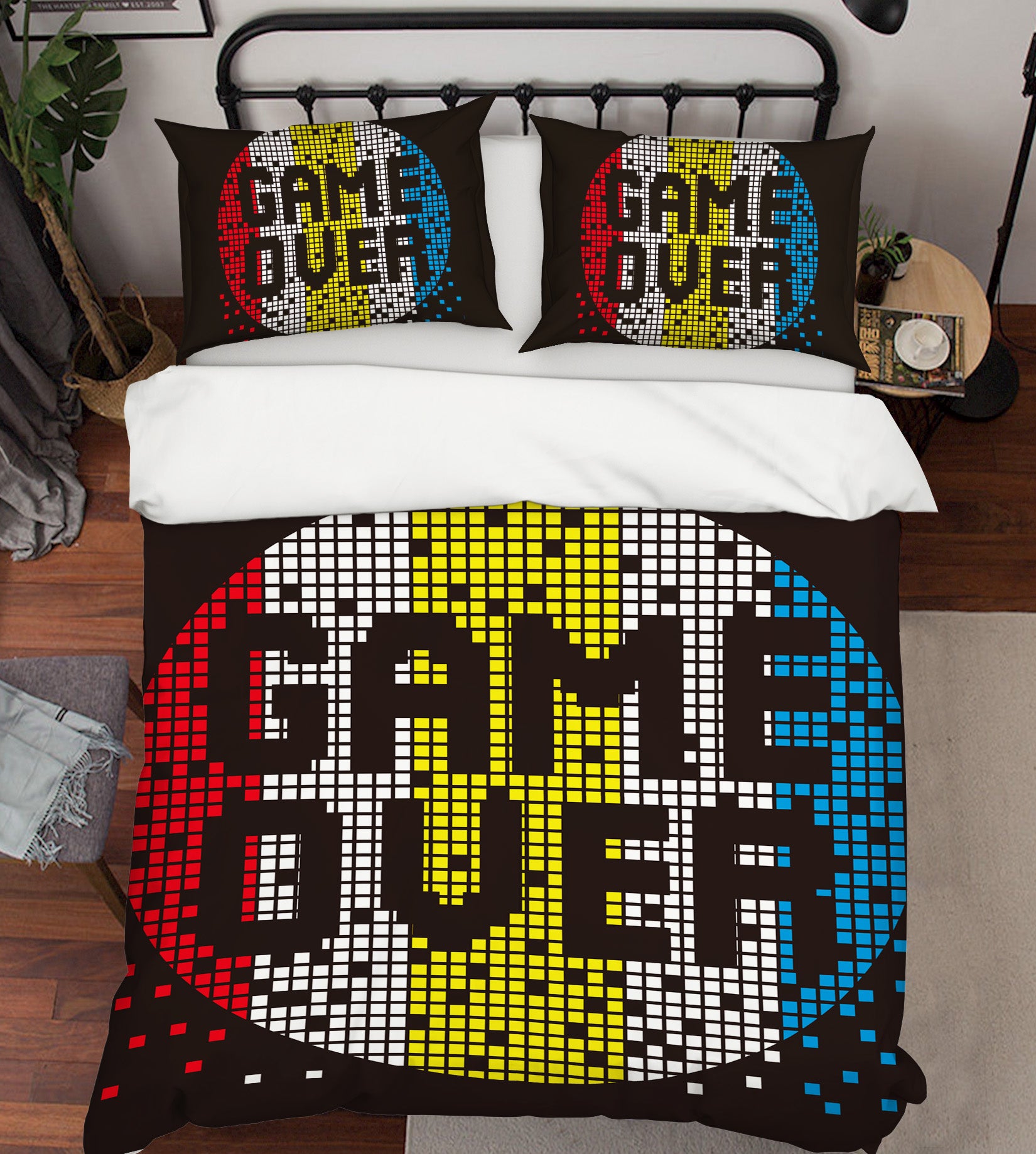 3D Game Over 59010 Bed Pillowcases Quilt