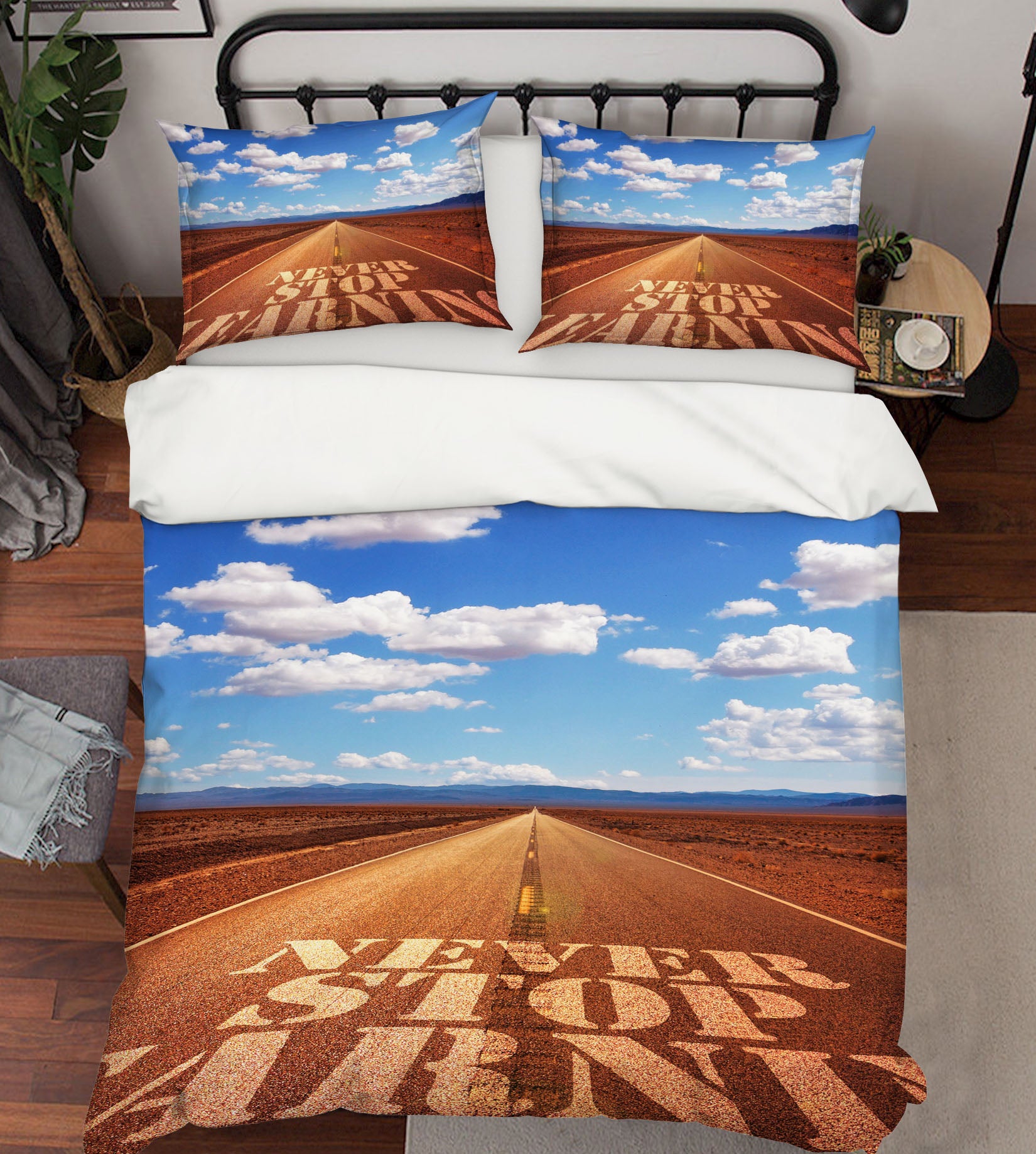 3D Highway 19177 Bed Pillowcases Quilt