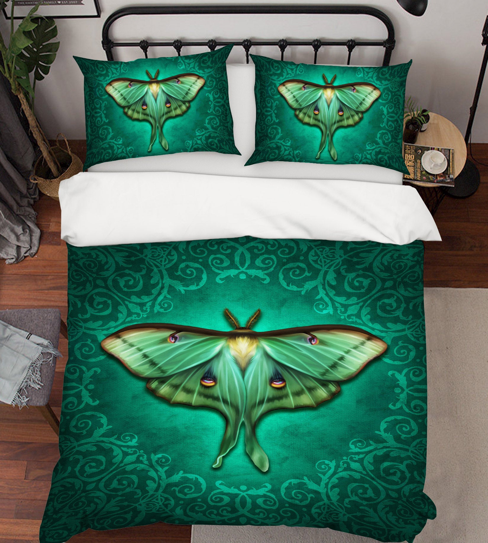 3D Green Butterfly 8835 Brigid Ashwood Bedding Bed Pillowcases Quilt Cover Duvet Cover