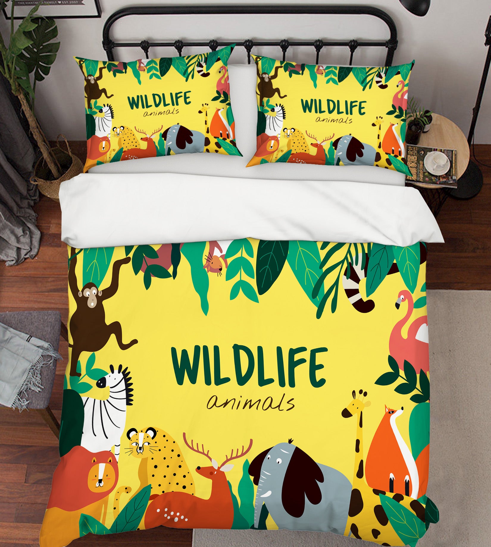 3D Animals 19169 Bed Pillowcases Quilt
