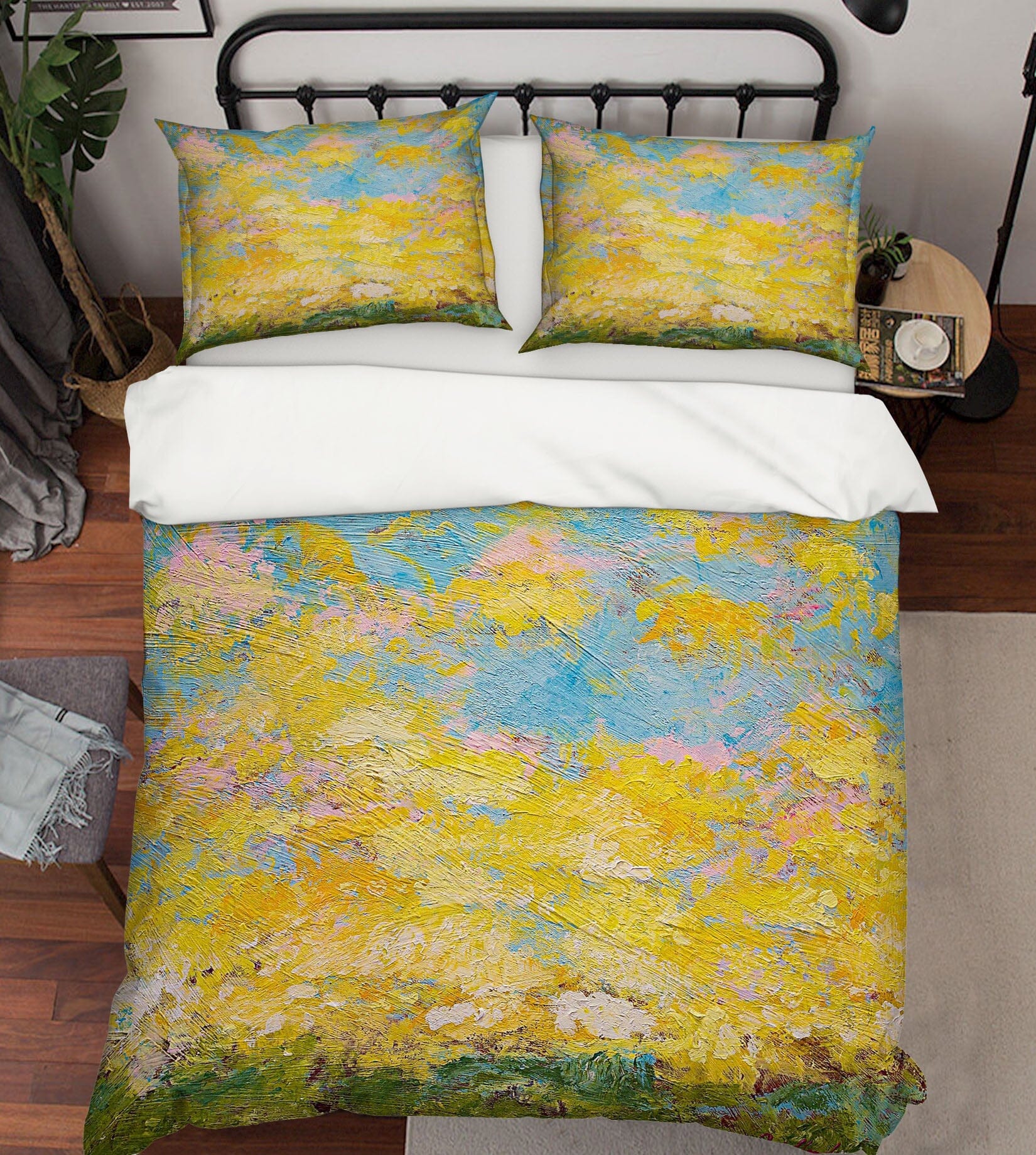 3D Yellow Paint 1064 Allan P. Friedlander Bedding Bed Pillowcases Quilt Quiet Covers AJ Creativity Home