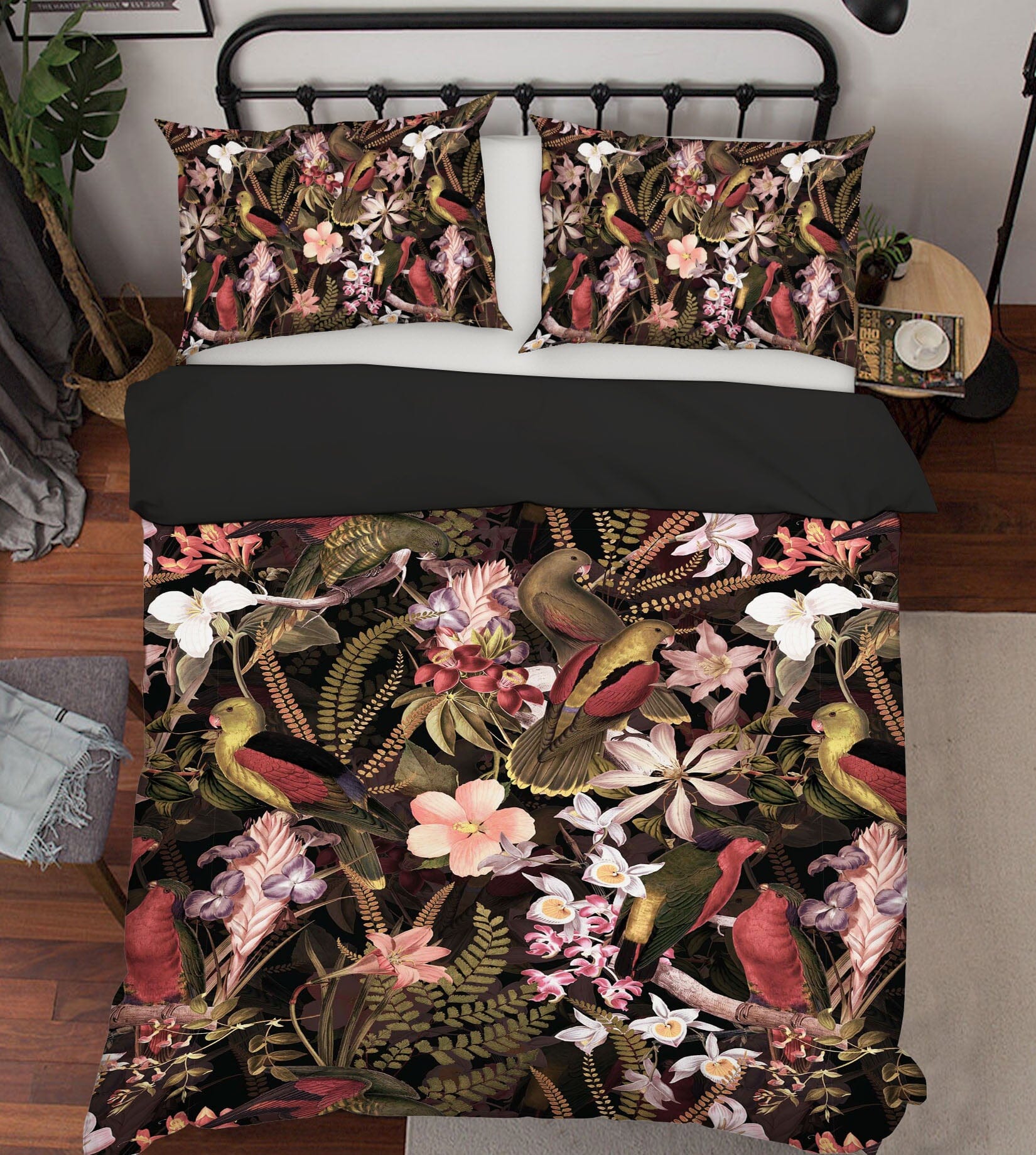 3D Red Bird Flower 103 Uta Naumann Bedding Bed Pillowcases Quilt Quiet Covers AJ Creativity Home
