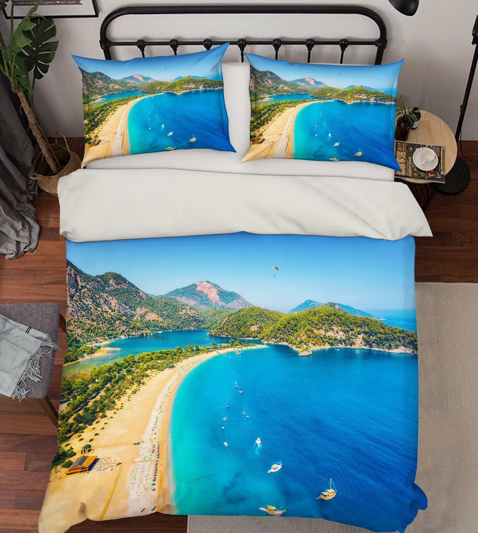 3D Beach 59128 Bed Pillowcases Quilt