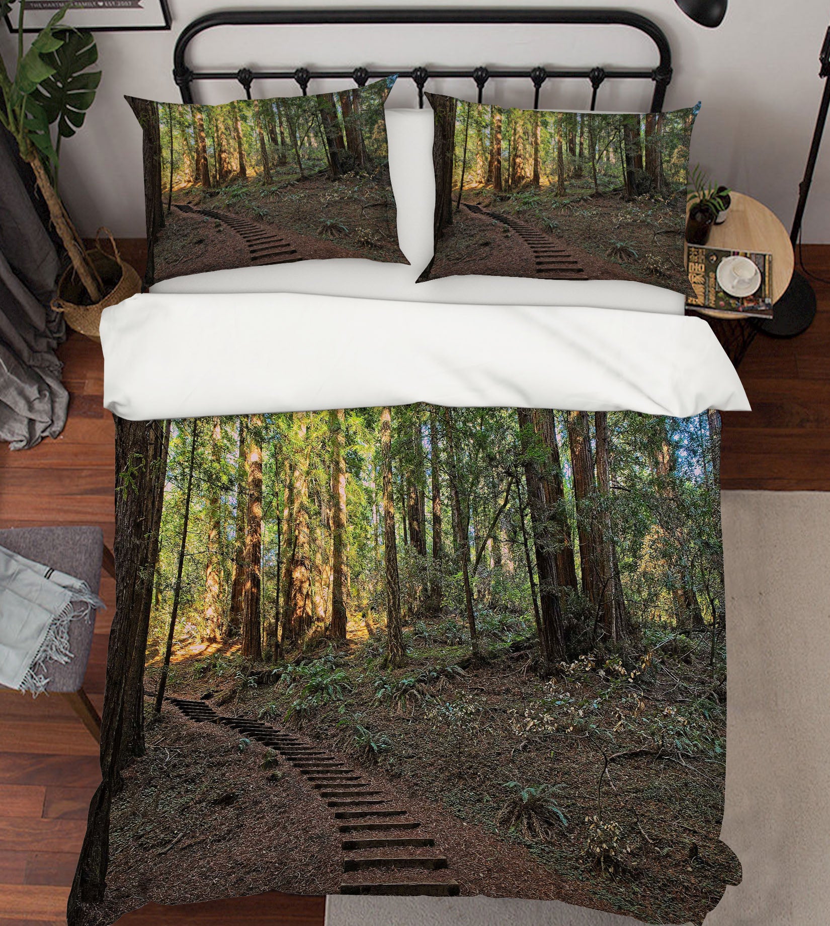 3D Forest Walkway 62014 Kathy Barefield Bedding Bed Pillowcases Quilt