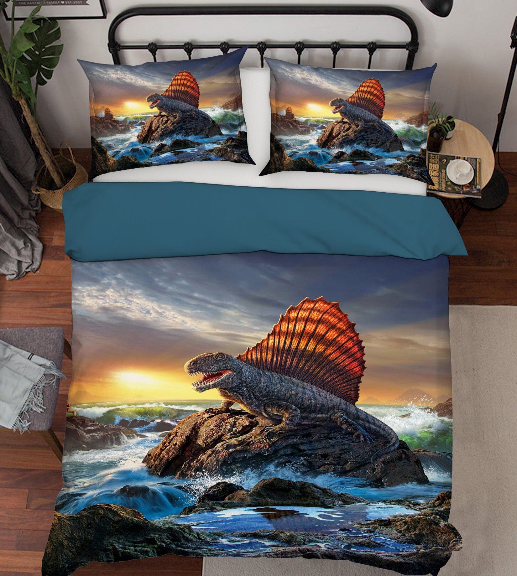 3D Dimetrodon 2116 Jerry LoFaro bedding Bed Pillowcases Quilt Quiet Covers AJ Creativity Home