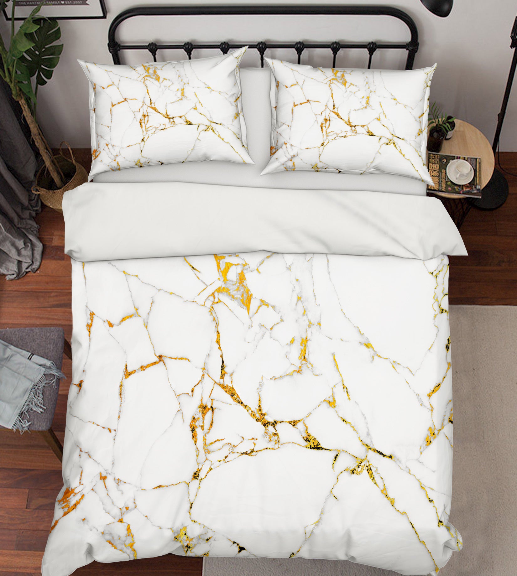 3D Marble 59107 Bed Pillowcases Quilt