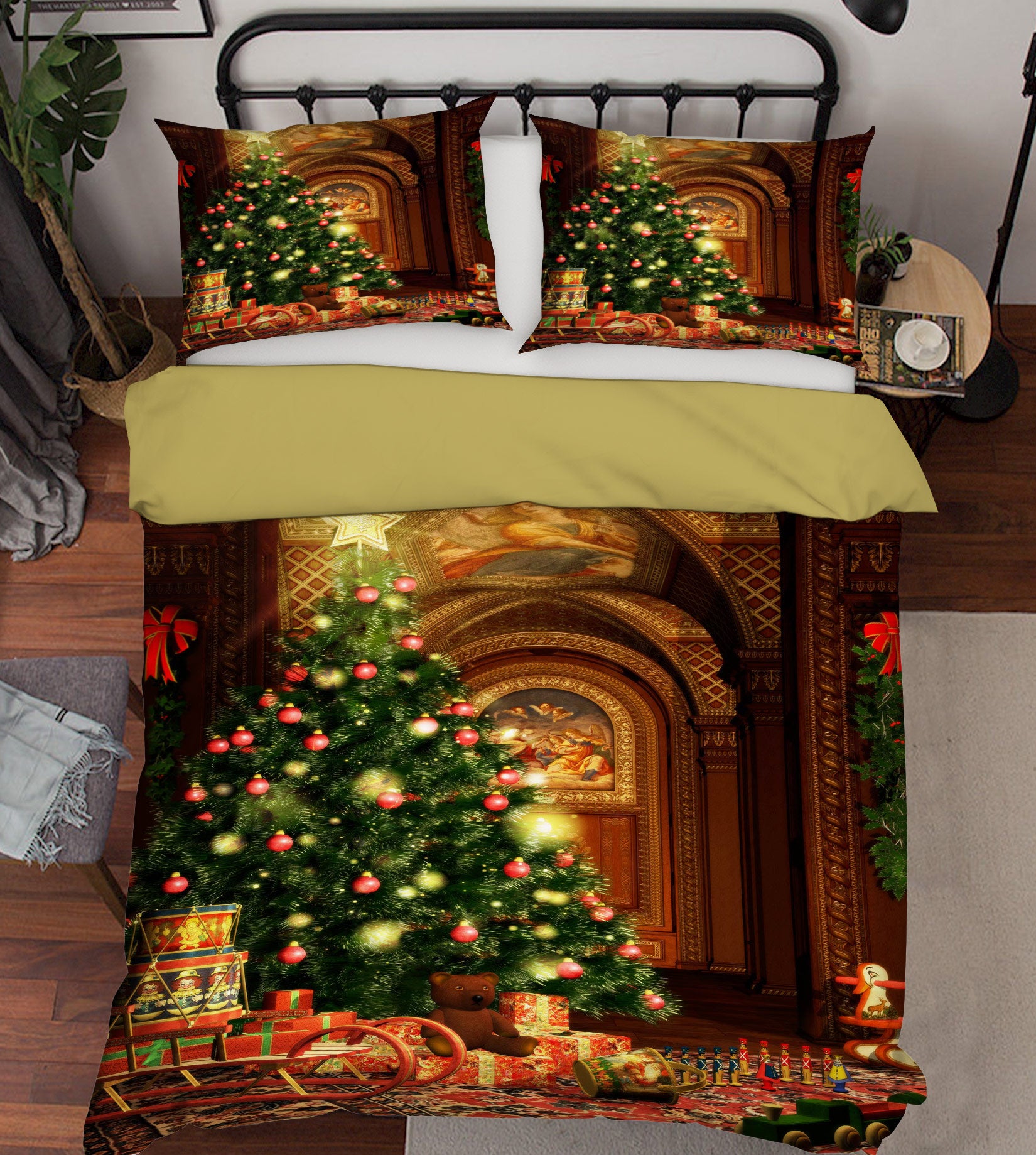3D Tree Gift 50001 Christmas Quilt Duvet Cover Xmas Bed Pillowcases