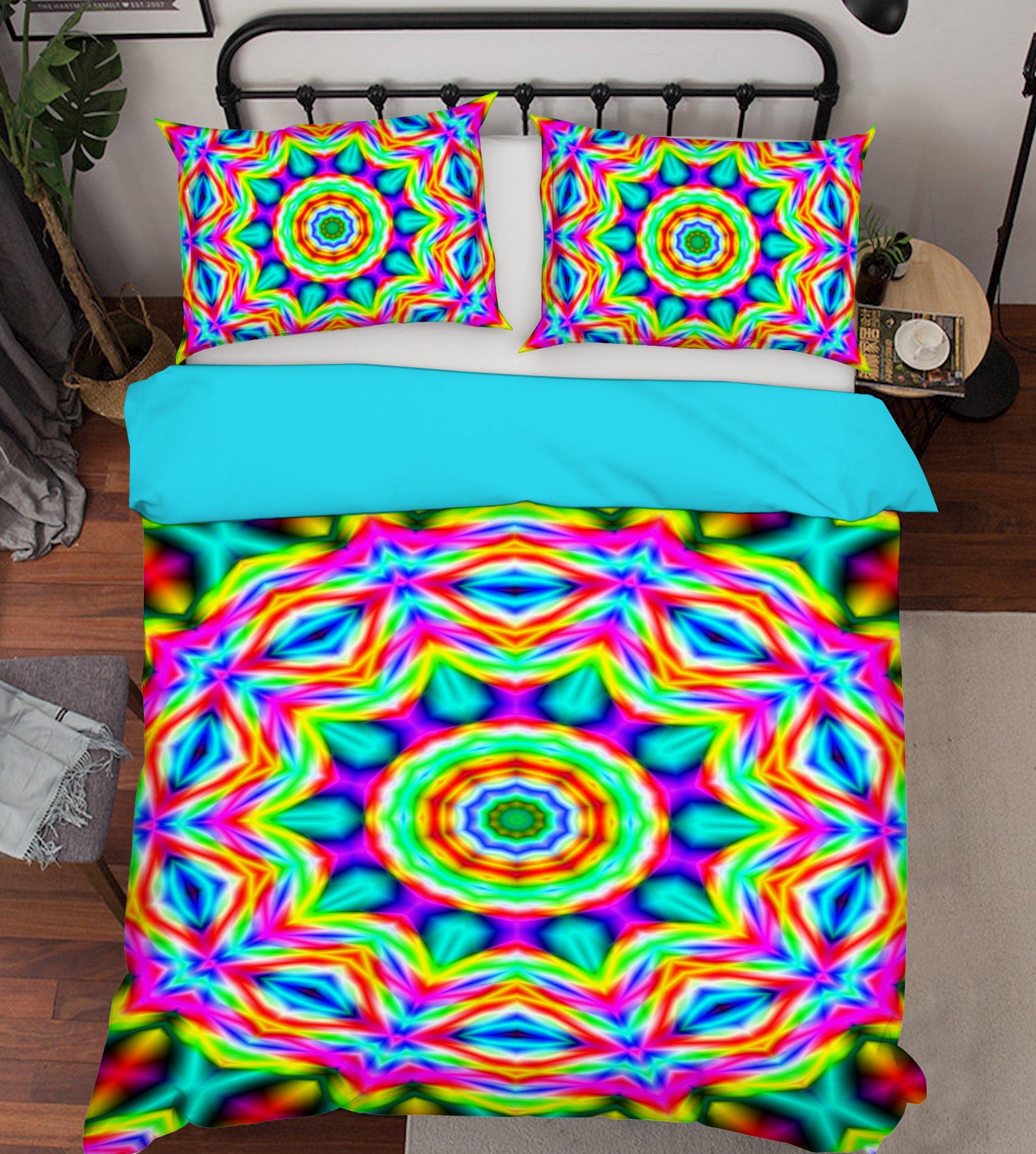 3D Pattern 14043 Bed Pillowcases Quilt