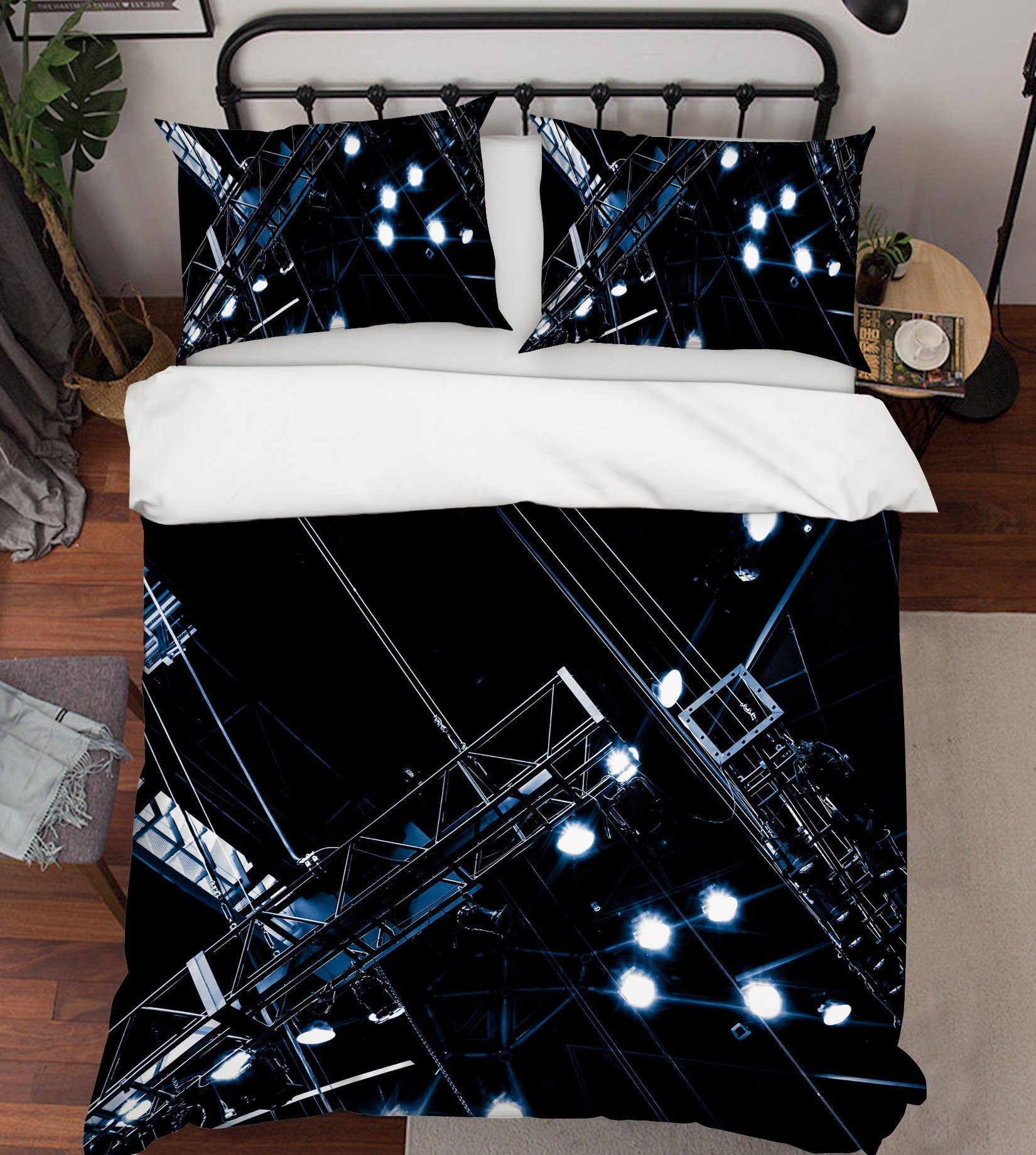 3D Bright Light 2003 Noirblanc777 Bedding Bed Pillowcases Quilt Quiet Covers AJ Creativity Home