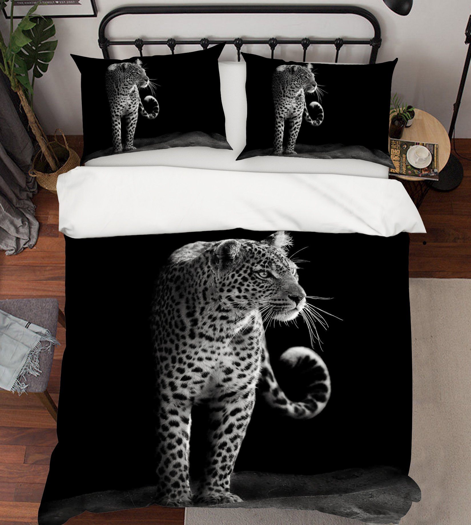 3D Tiger Gaze 022 Bed Pillowcases Quilt Wallpaper AJ Wallpaper