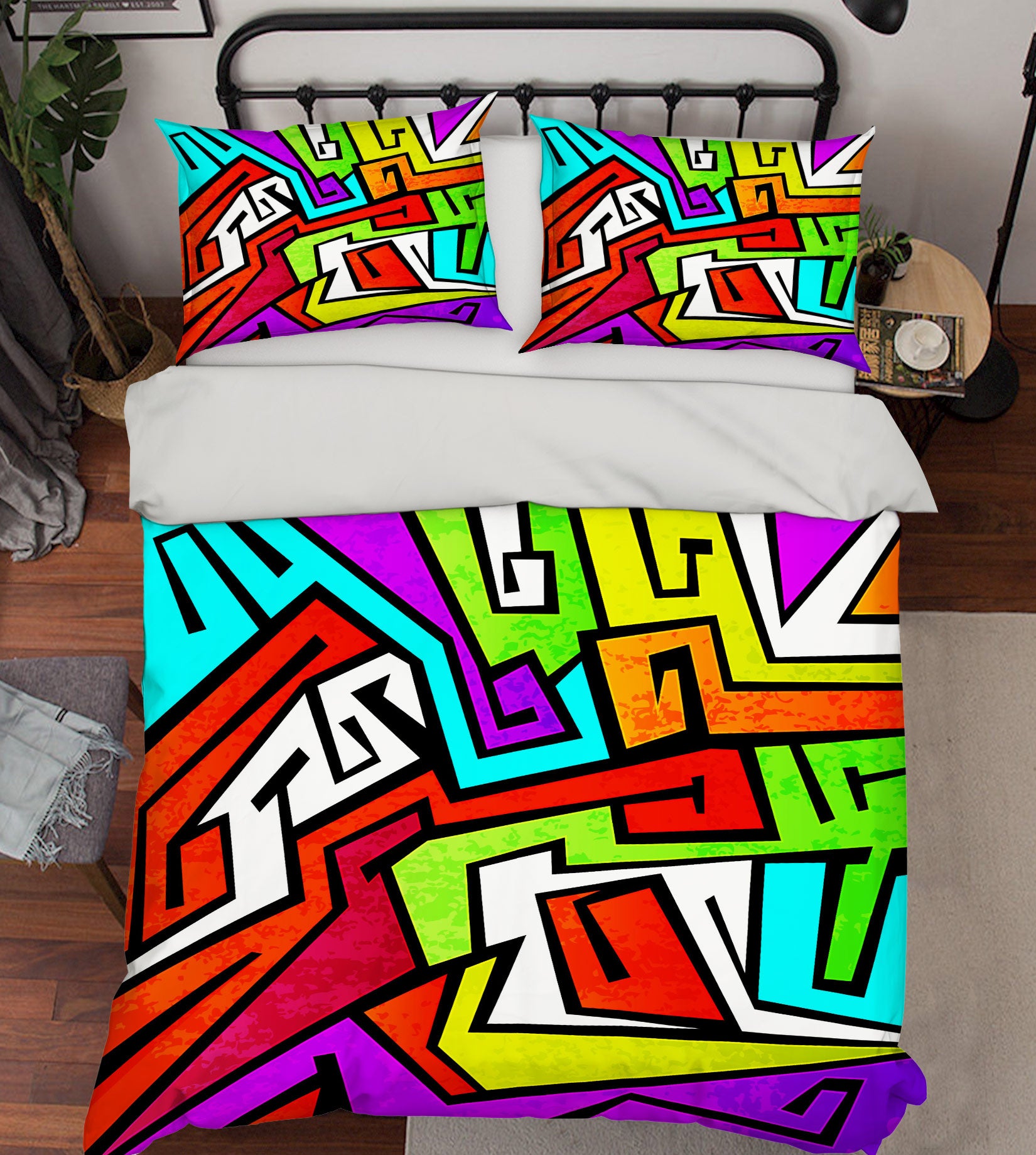 3D Color 60070 Bed Pillowcases Quilt