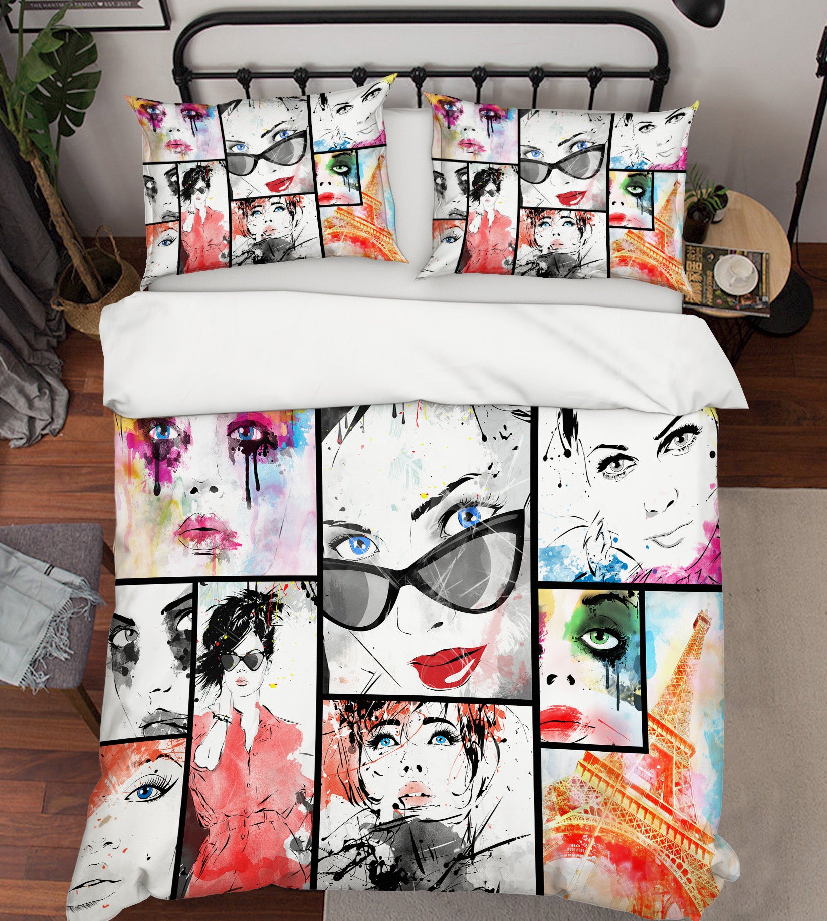 3D Female 15081 Bed Pillowcases Quilt