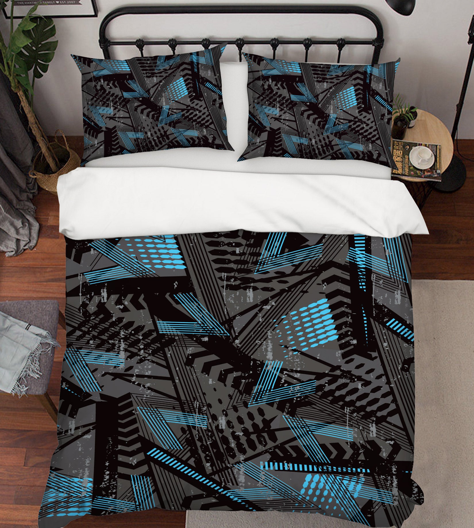 3D Texture 14173 Bed Pillowcases Quilt