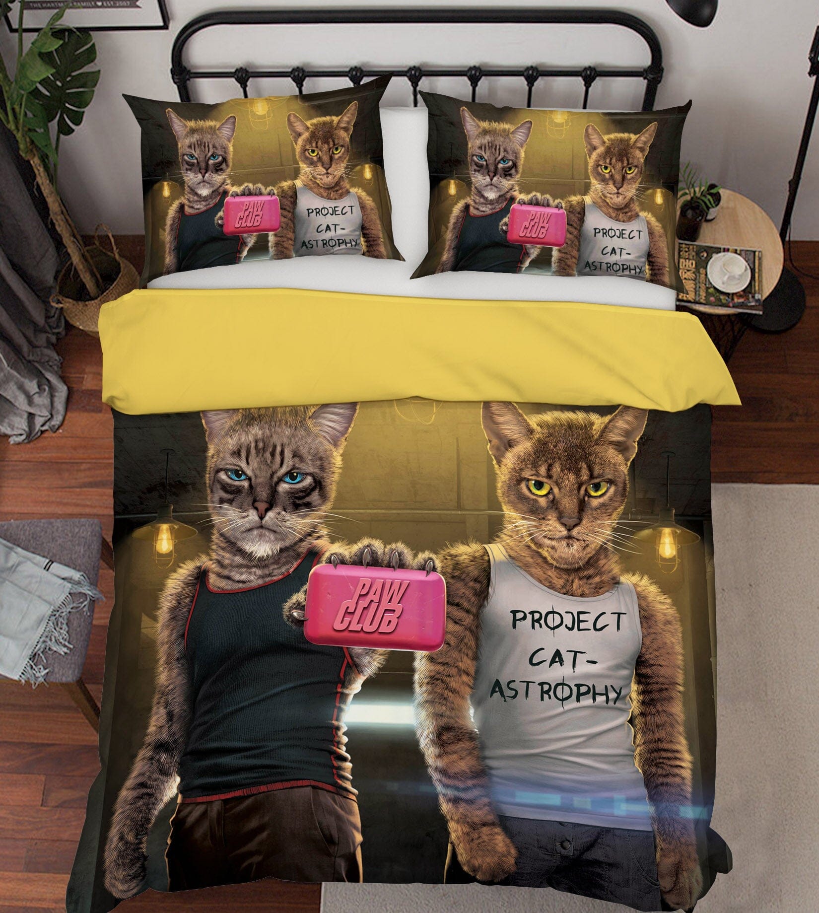 3D Paw Club 065 Bed Pillowcases Quilt Exclusive Designer Vincent Quiet Covers AJ Creativity Home