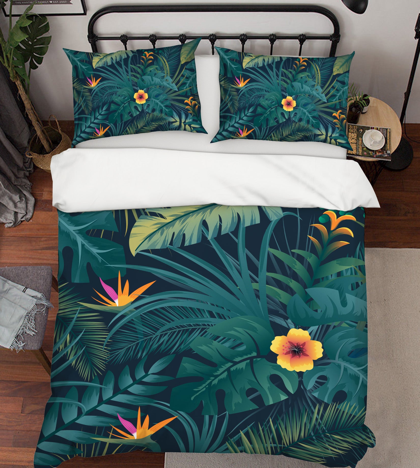 3D Leaves Flowers 60155 Bed Pillowcases Quilt