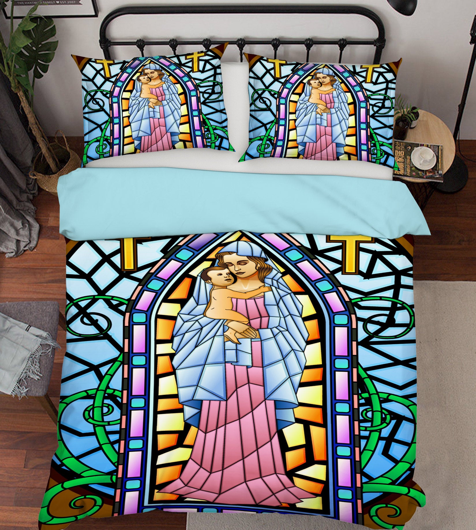 3D Colorful Lump Virgin 13170 Bed Pillowcases Quilt
