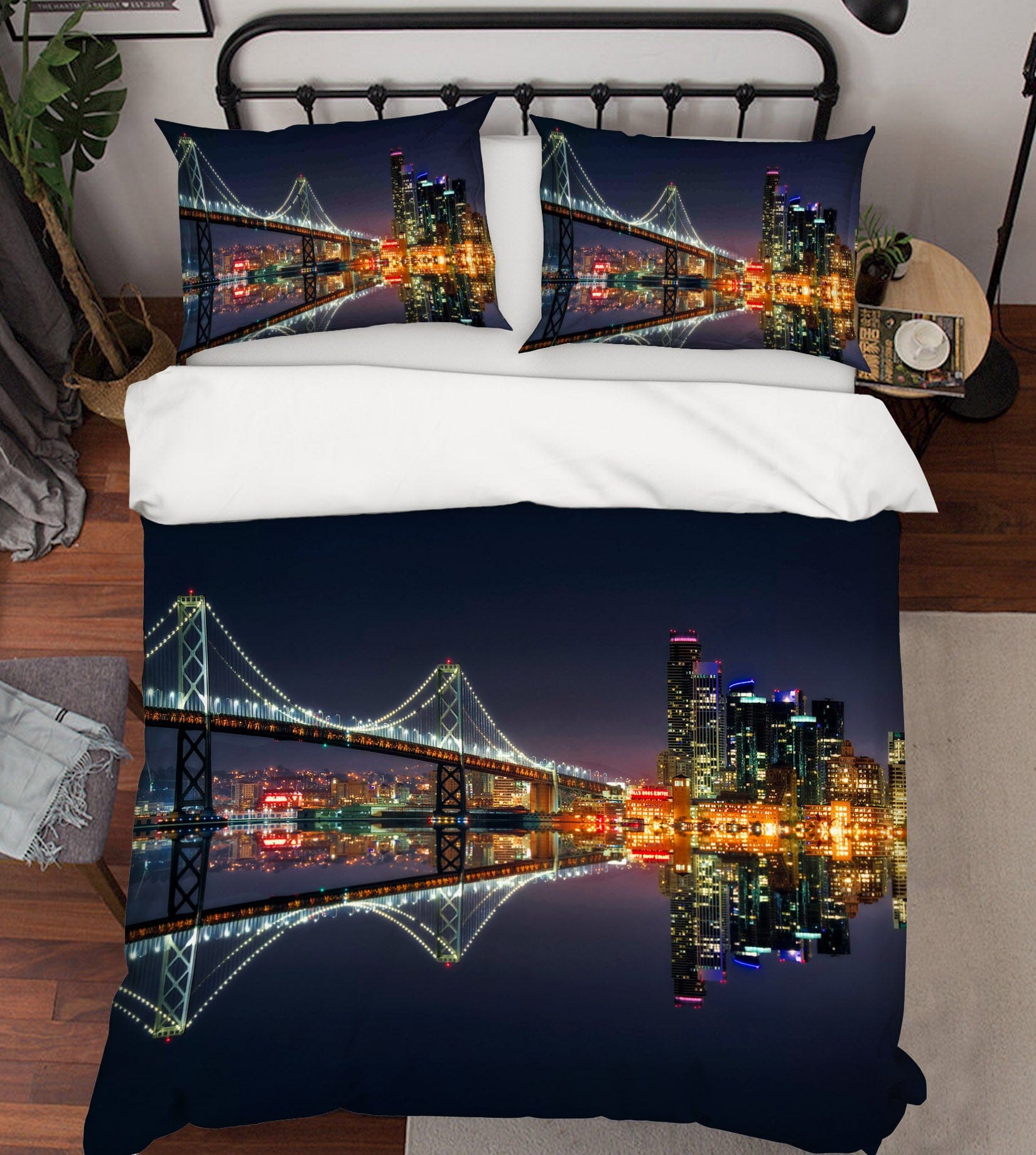 3D Canal Lights 2111 Marco Carmassi Bedding Bed Pillowcases Quilt Quiet Covers AJ Creativity Home